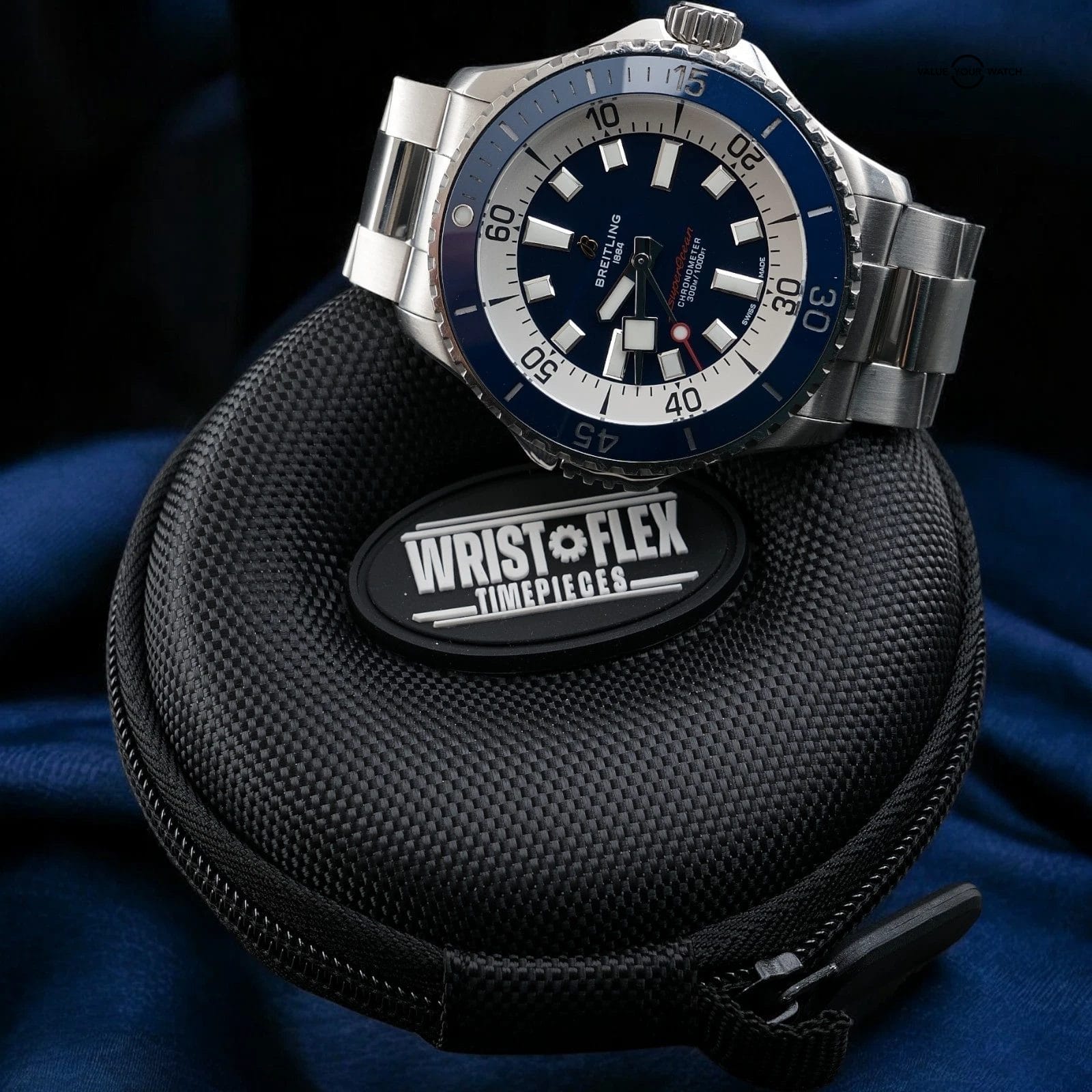 Breitling SuperOcean A17378 Blue Dial 46mm, Steel Bracelet, Warranty - Full Set - Image 11