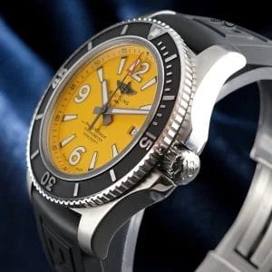 Breitling Superocean A13767 – 44mm, Yellow Dial, Full Set, Extra Strap
