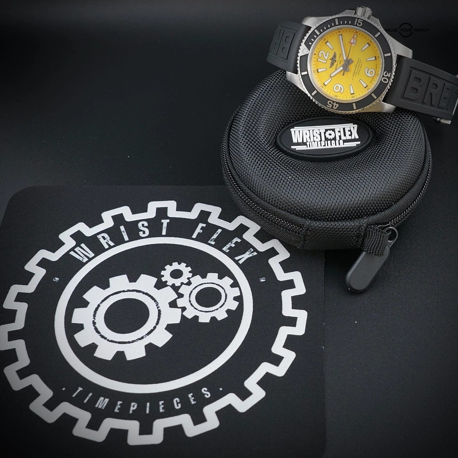 2021 Breitling Superocean A13767 - 44mm, Yellow Dial, Full Set, Extra Strap MINT - Image 12