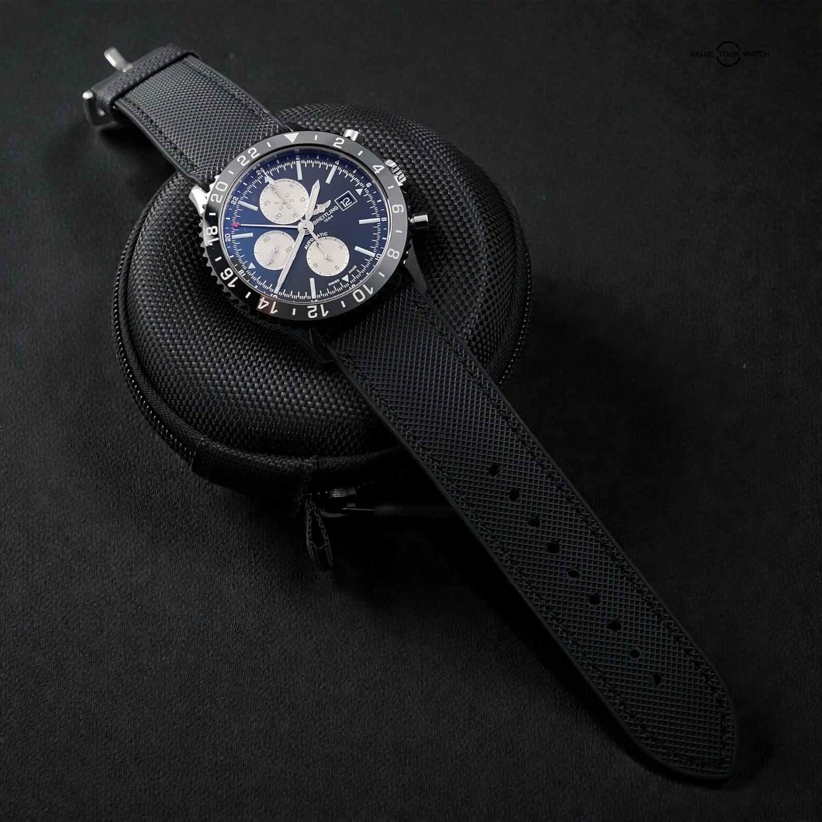 Breitling Chronoliner Y24310 GMT Chronograph Reverse Panda Pilot Watch 46mm - Extra Strap - Image 8