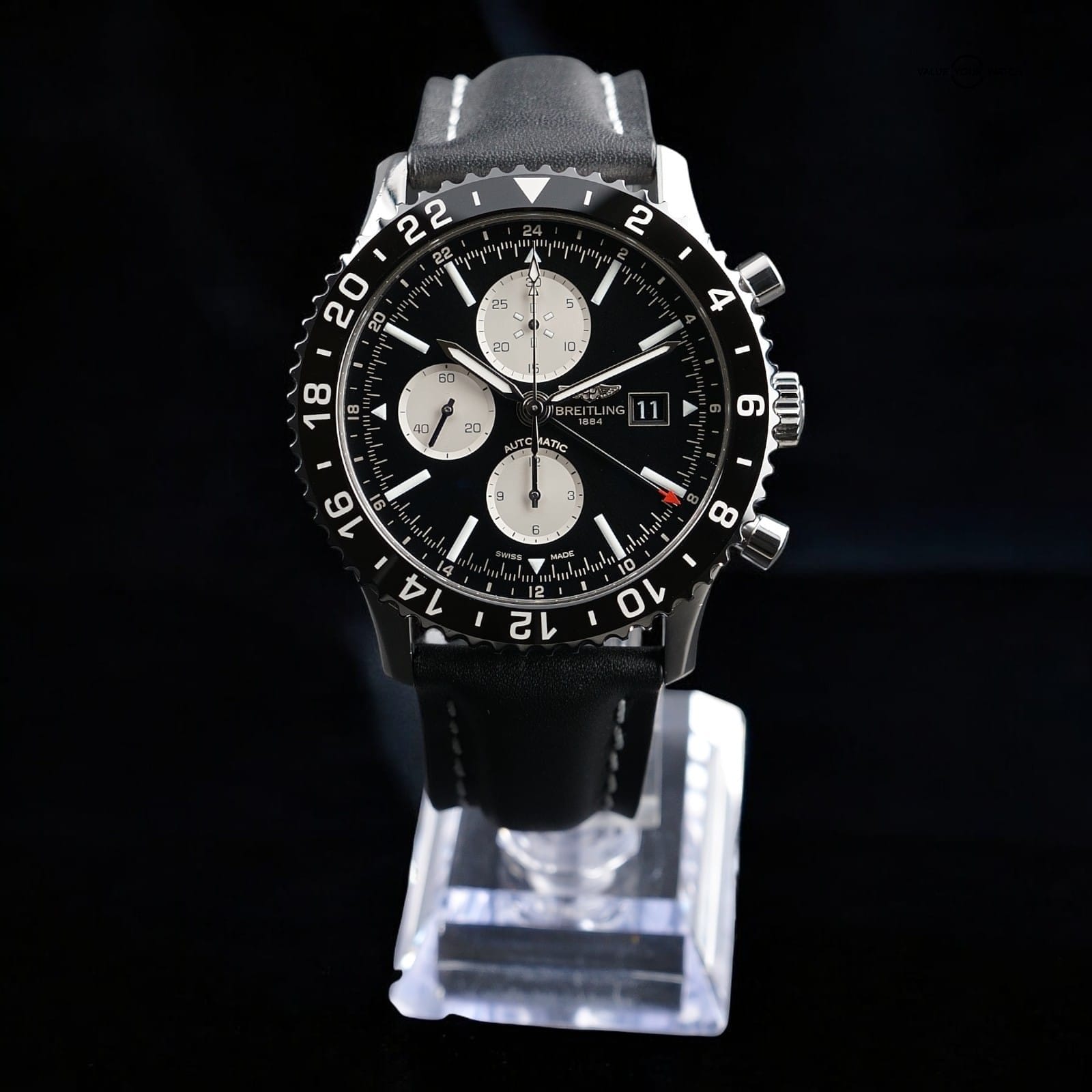 Breitling Chronoliner Y24310 GMT Chronograph Reverse Panda Pilot Watch 46mm - Extra Strap - Image 4