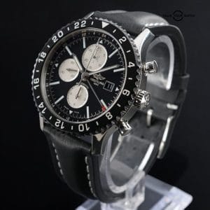 Breitling Chronoliner Y24310 GMT Chronograph Reverse Panda Pilot Watch 46mm – Extra Strap