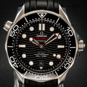 Omega Seamaster Diver 300M 42mm Black Wave Dial Auto 210.30.42.20.01.001 B & P