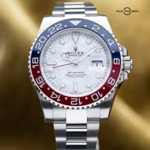 Rolex GMT Master II Pepsi Meteorite Dial White Gold 40mm 126719BLRO – Full Set