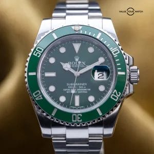 Rolex Submariner Date “Hulk” Oystersteel Ceramic Green 40mm 116610LV – Full Set