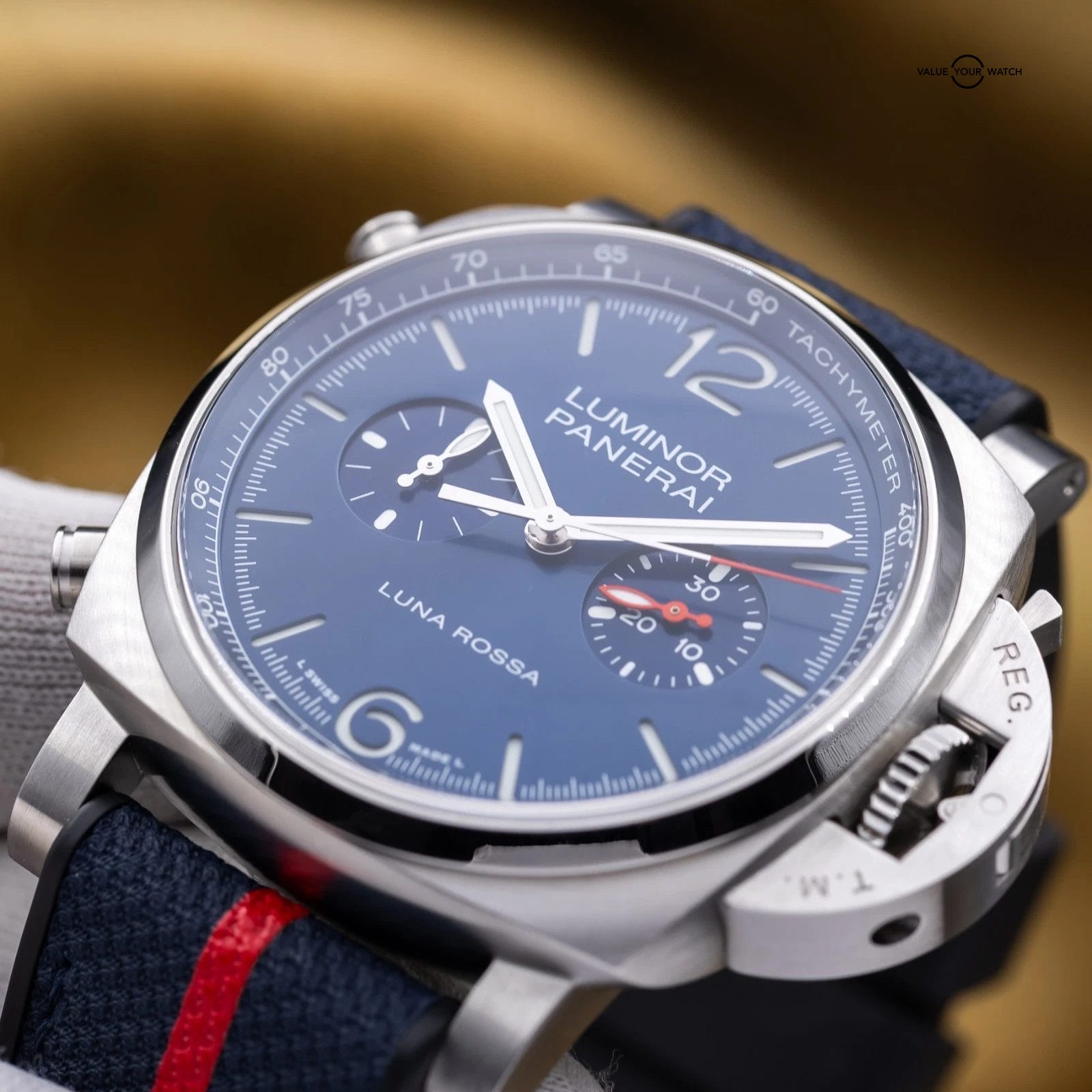 Panerai Luminor Chronograph Luna Rossa 44mm Steel - PAM01303 PAM 1303 Full Set - Image 6