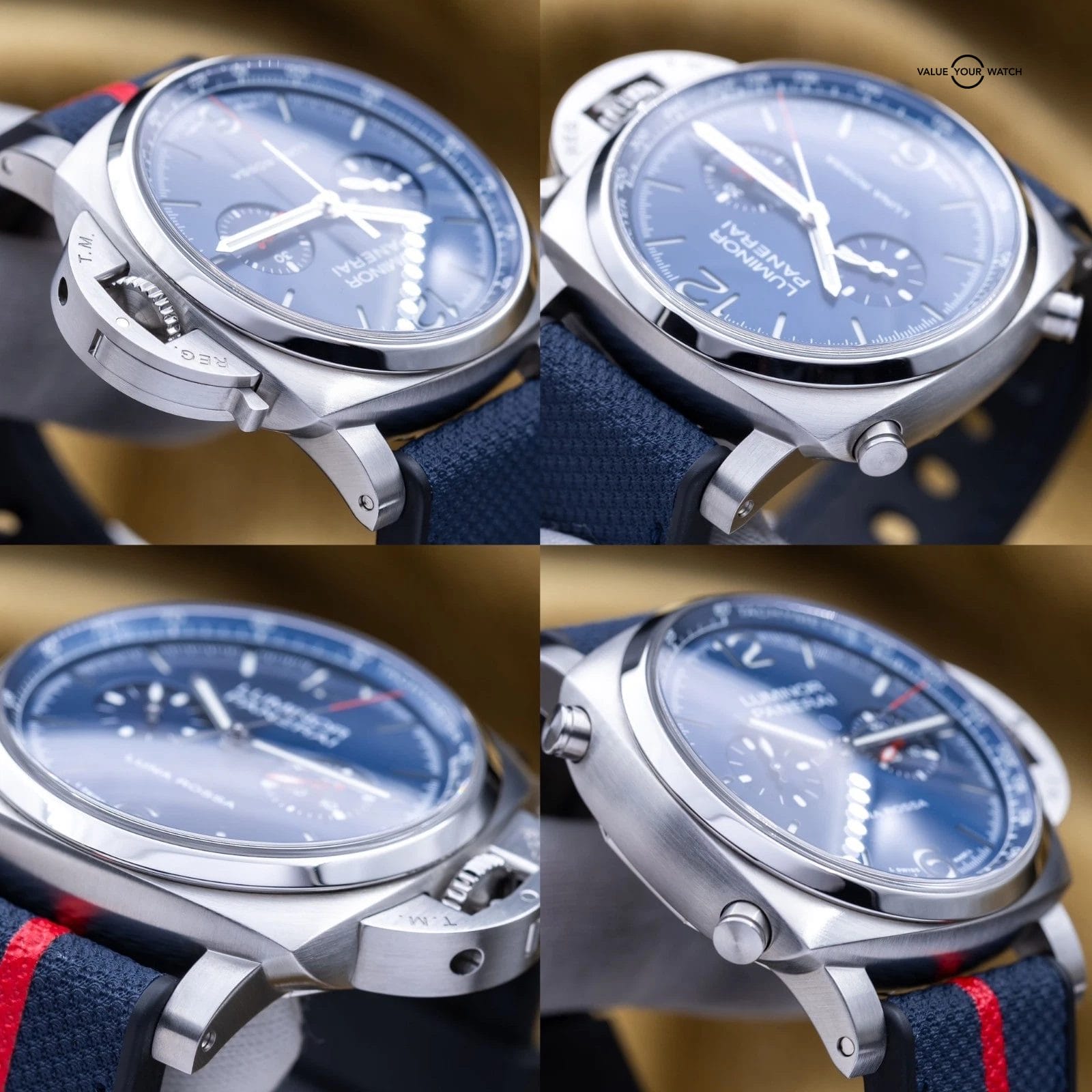 Panerai Luminor Chronograph Luna Rossa 44mm Steel - PAM01303 PAM 1303 Full Set - Image 8