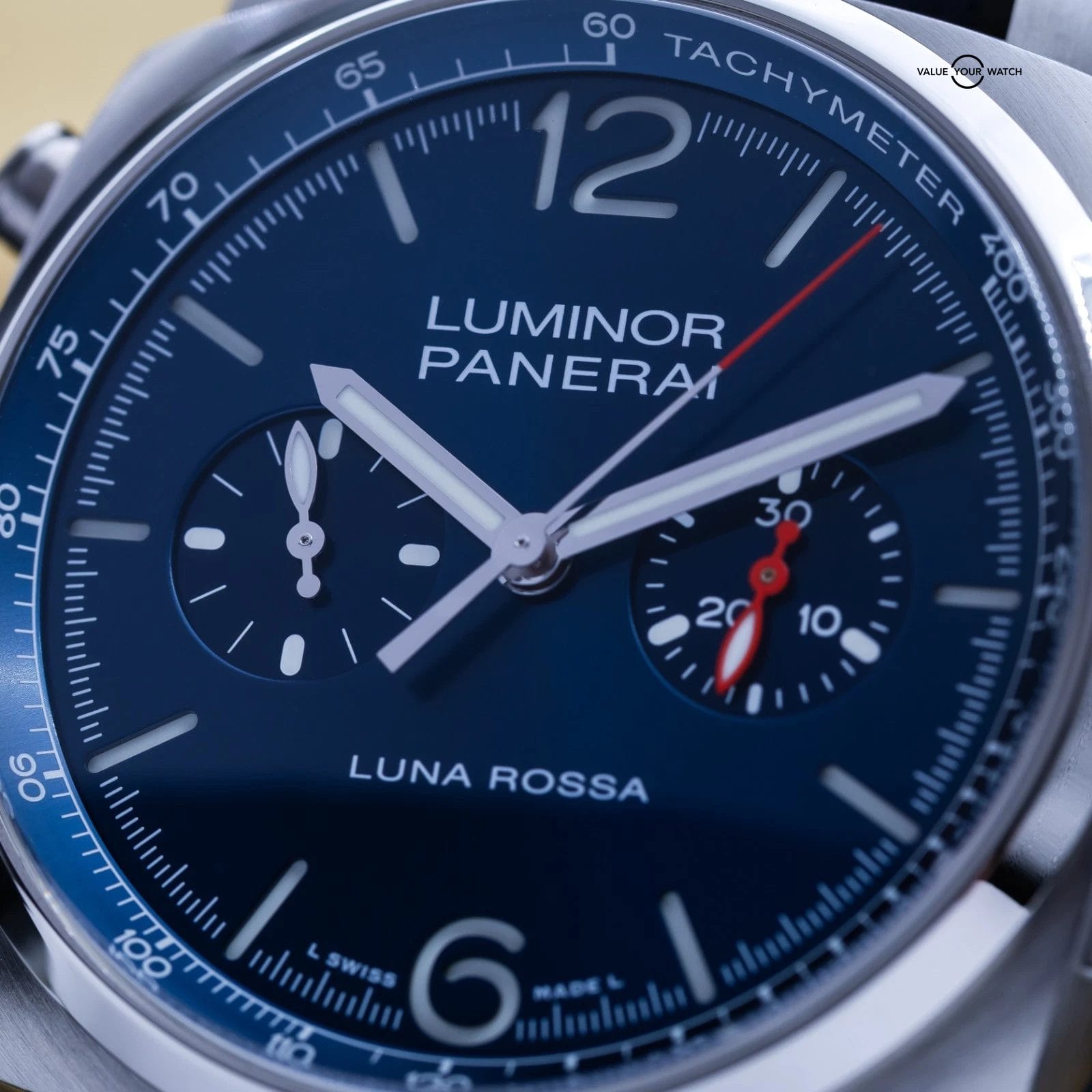 Panerai Luminor Chronograph Luna Rossa 44mm Steel - PAM01303 PAM 1303 Full Set - Image 12