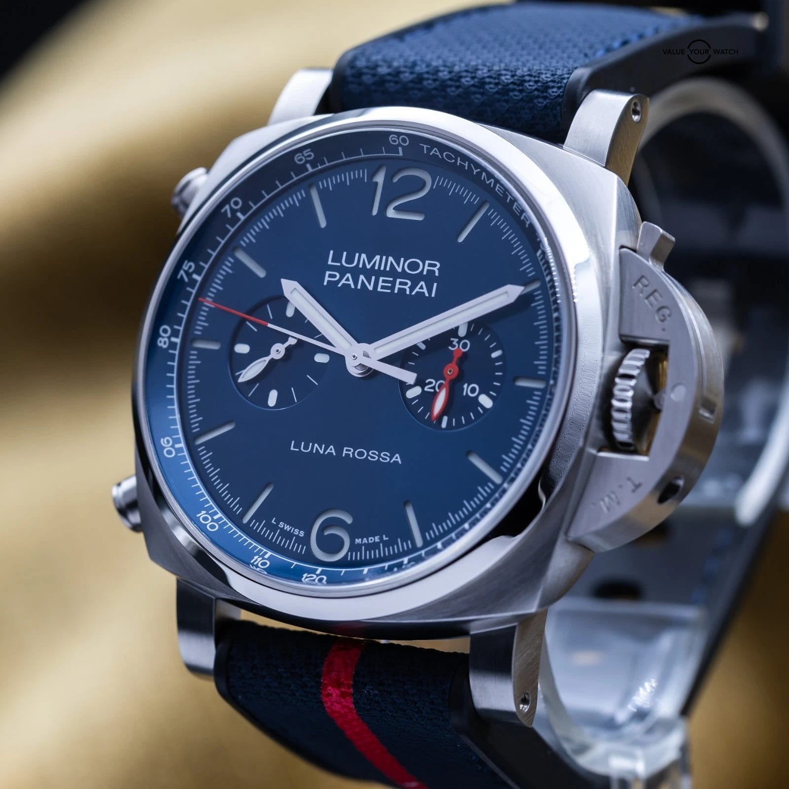 Panerai Luminor Chronograph Luna Rossa 44mm Steel - PAM01303 PAM 1303 Full Set - Image 15