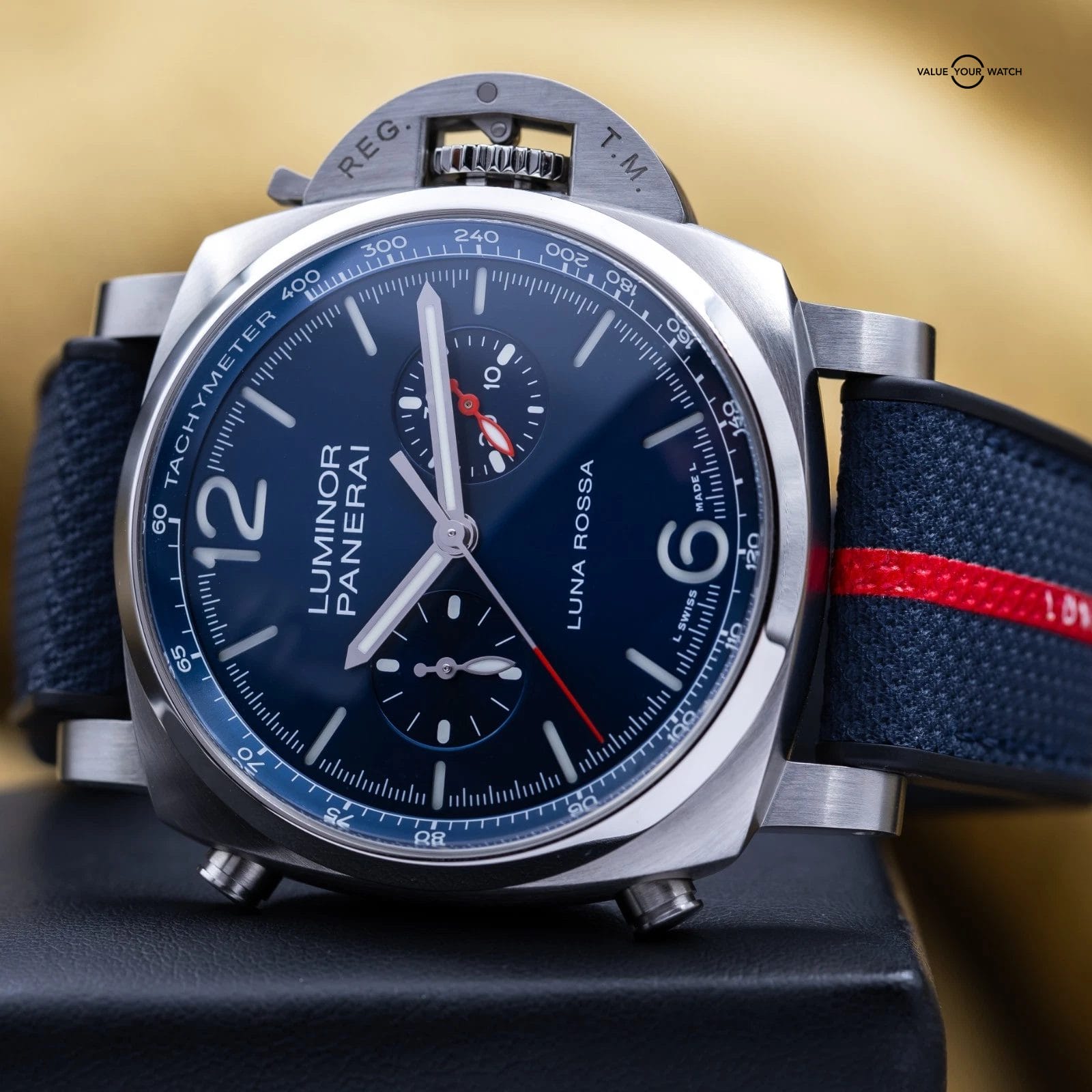 Panerai Luminor Chronograph Luna Rossa 44mm Steel - PAM01303 PAM 1303 Full Set - Image 17