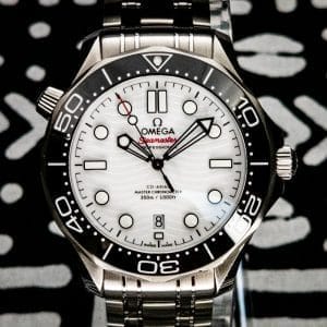 2025 Omega Seamaster Diver 300M 42mm White Wave 210.30.42.20.04.001 Full Set