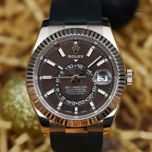 Rolex Sky-Dweller Rose Gold Chocolate Dial | Complete Set | 326235