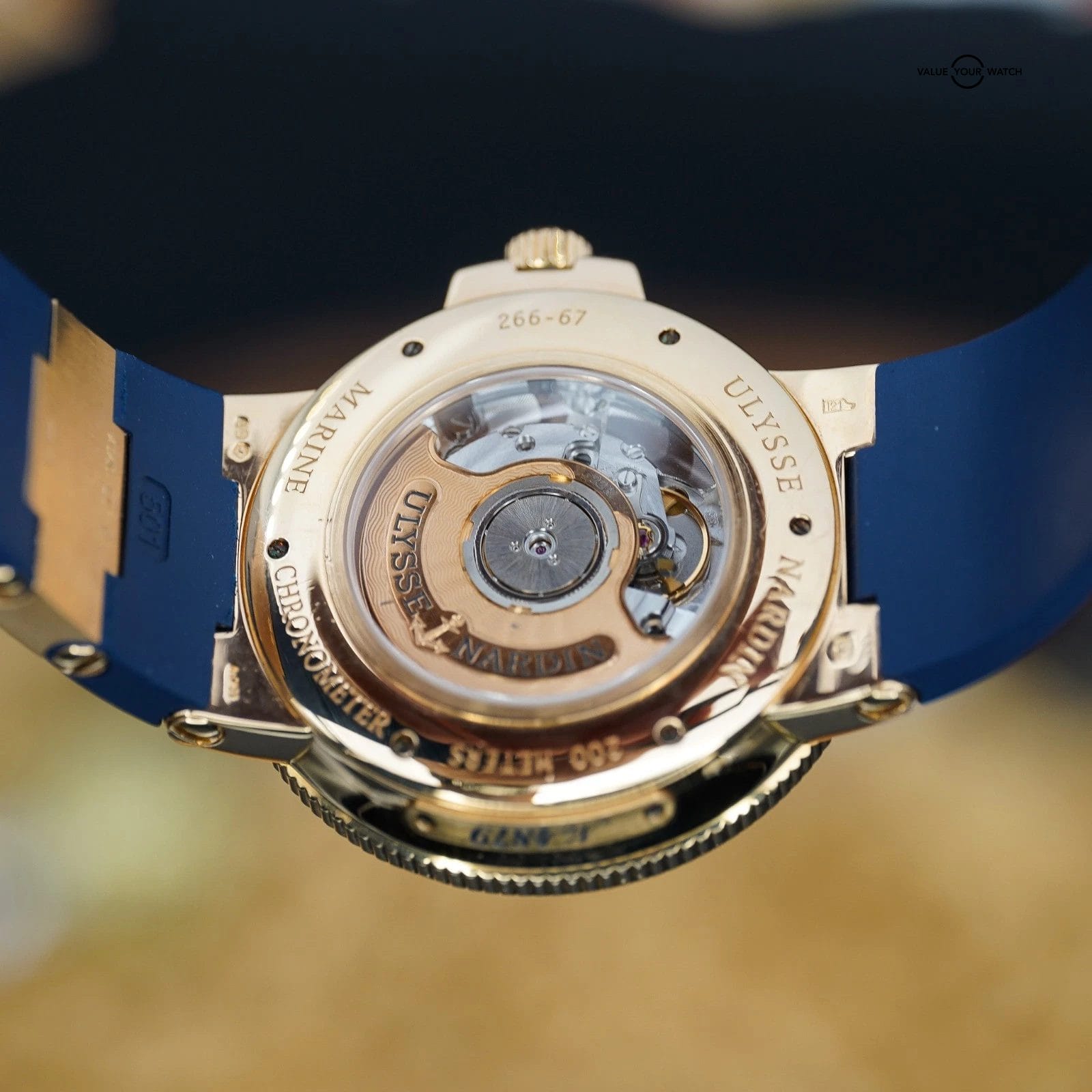 Ulysse Nardin Maxi Marine Chronometer Rose Gold 43mm 266-67-3/43 + Appraisal - Image 4