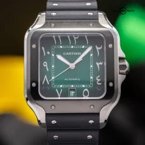 2025 Cartier Santos Arabic Dial Green Large WSSA0055 Limited Middle East Edition