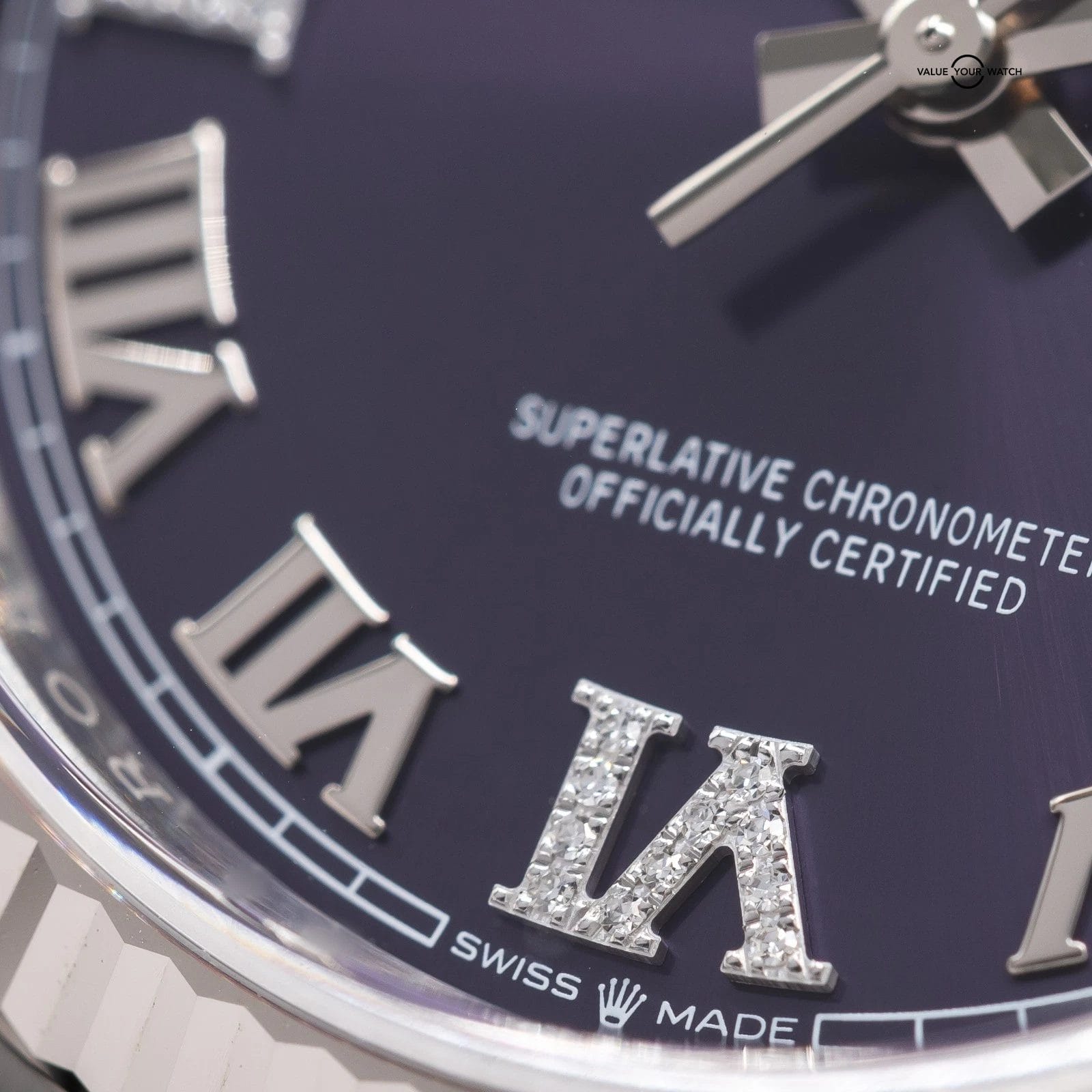 2025 Rolex Datejust 36mm Purple Dial w/Diamonds Jubilee Watch 126234-0021 - Image 15