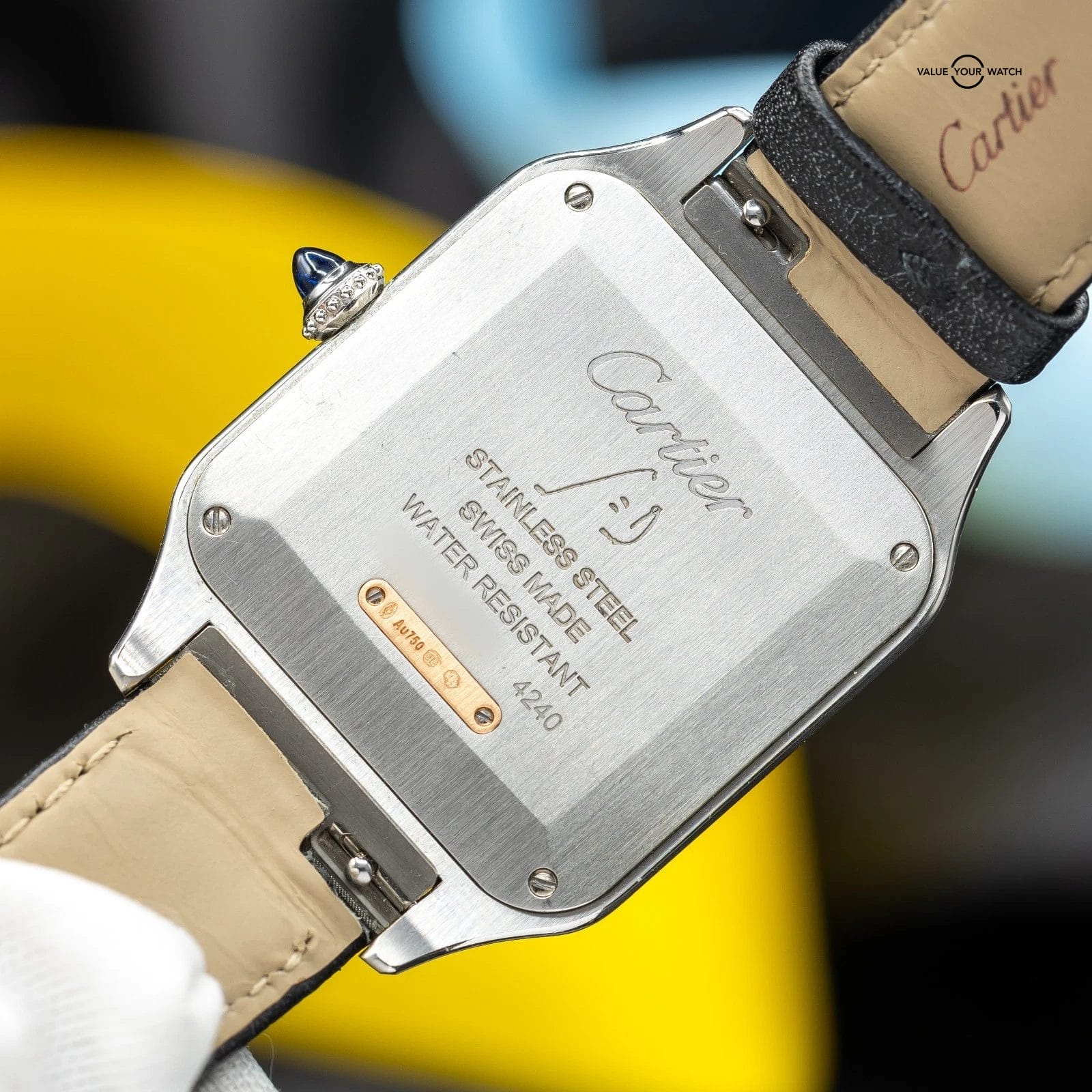 Cartier Santos Dumont Rose Gold 31mm Silver Dial W2SA0019 - Image 3