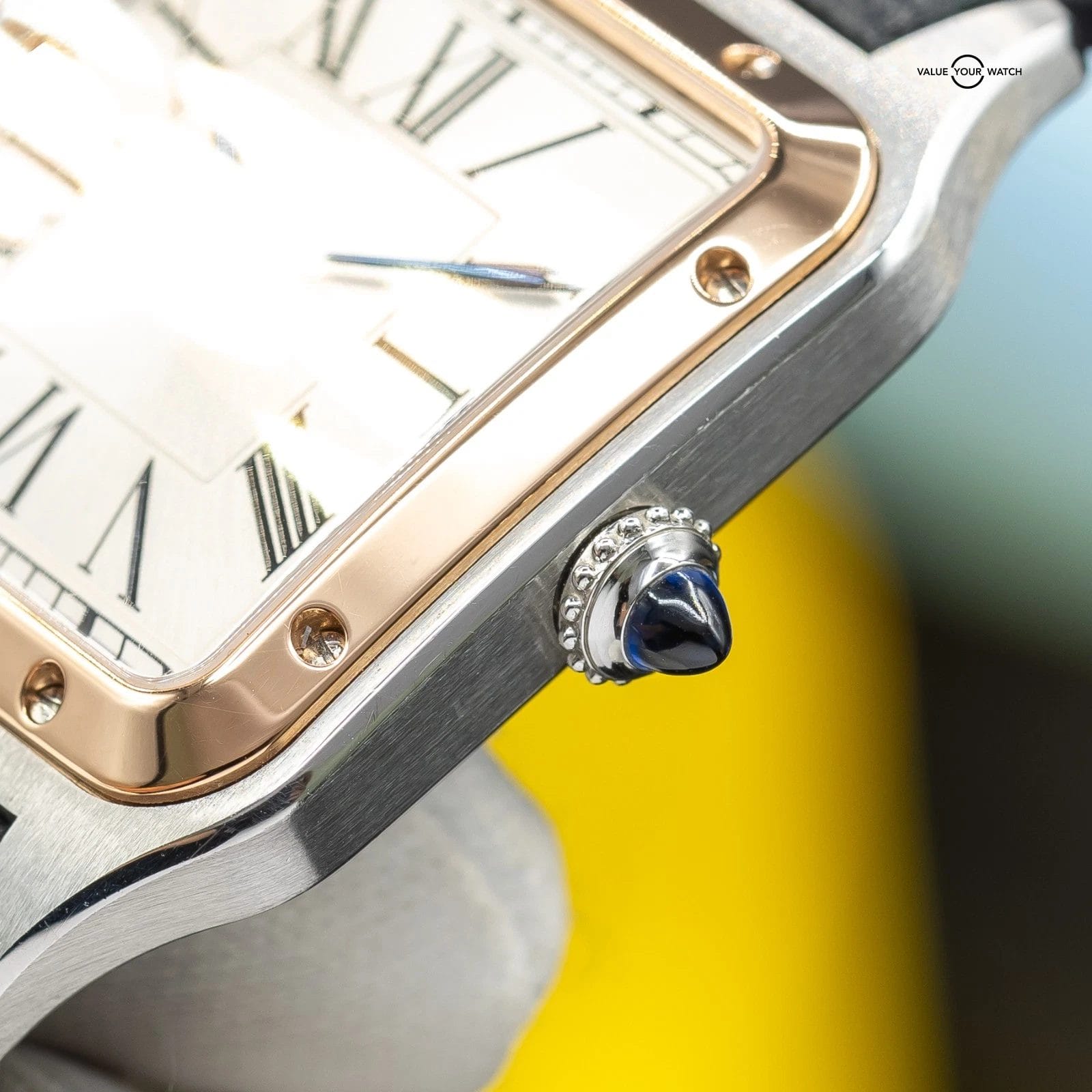 Cartier Santos Dumont Rose Gold 31mm Silver Dial W2SA0019 - Image 5