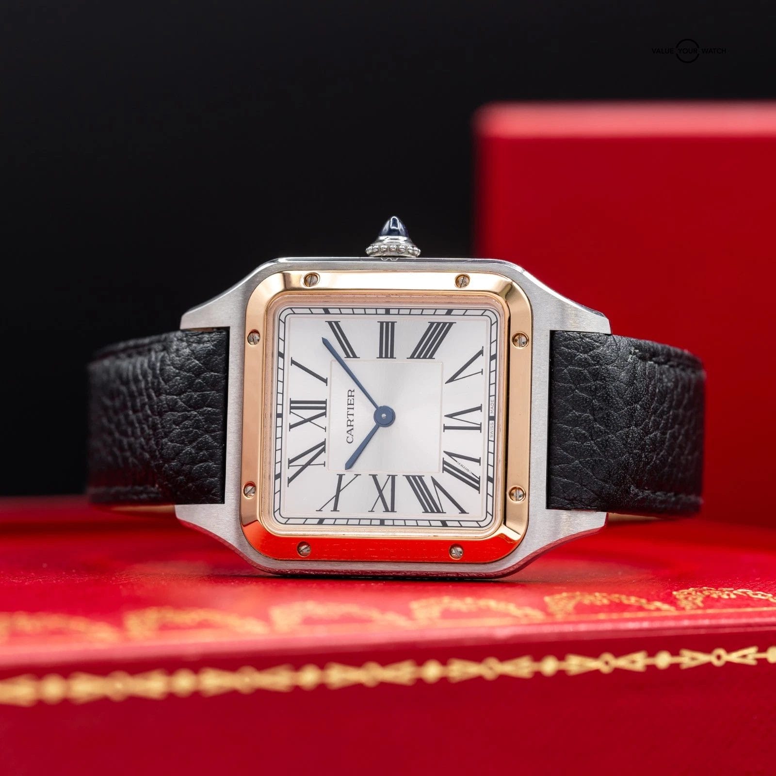 Cartier Santos Dumont Rose Gold 31mm Silver Dial W2SA0019 - Image 6