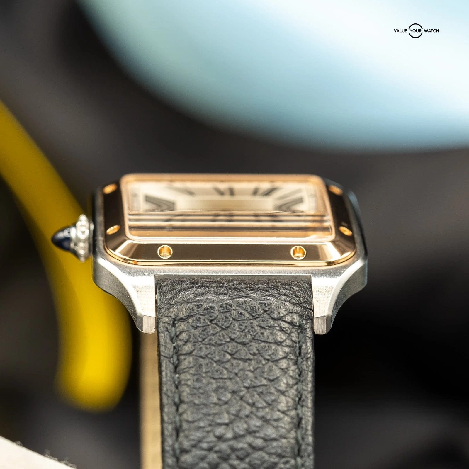 Cartier Santos Dumont Rose Gold 31mm Silver Dial W2SA0019 - Image 7