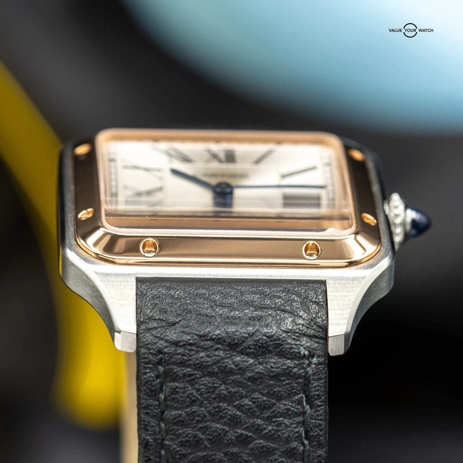 Cartier Santos Dumont Rose Gold 31mm Silver Dial W2SA0019 - Image 8