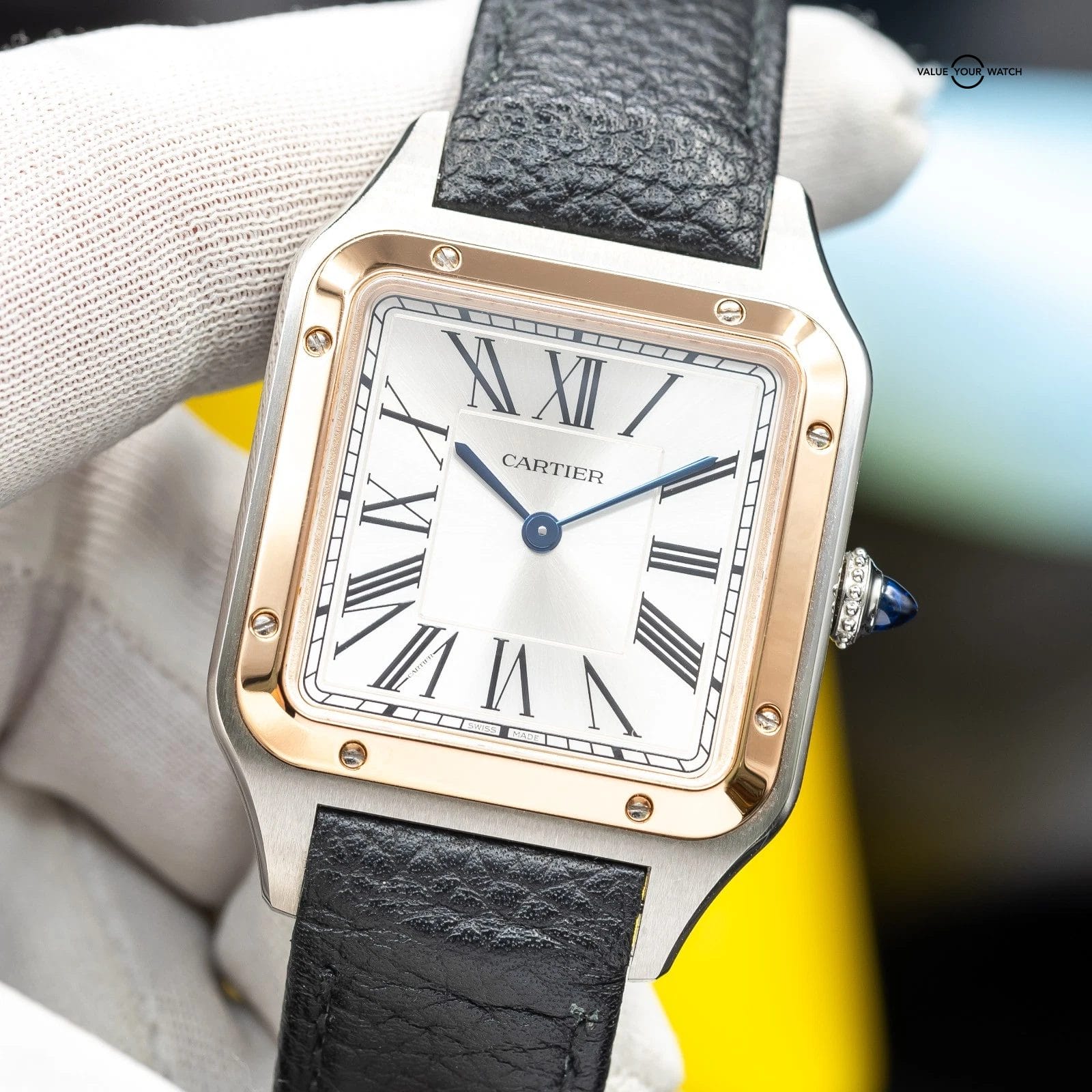 Cartier Santos Dumont Rose Gold 31mm Silver Dial W2SA0019 - Image 16