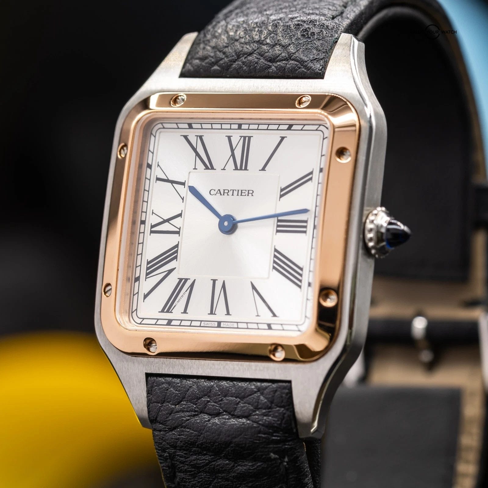 Cartier Santos Dumont Rose Gold 31mm Silver Dial W2SA0019 - Image 13