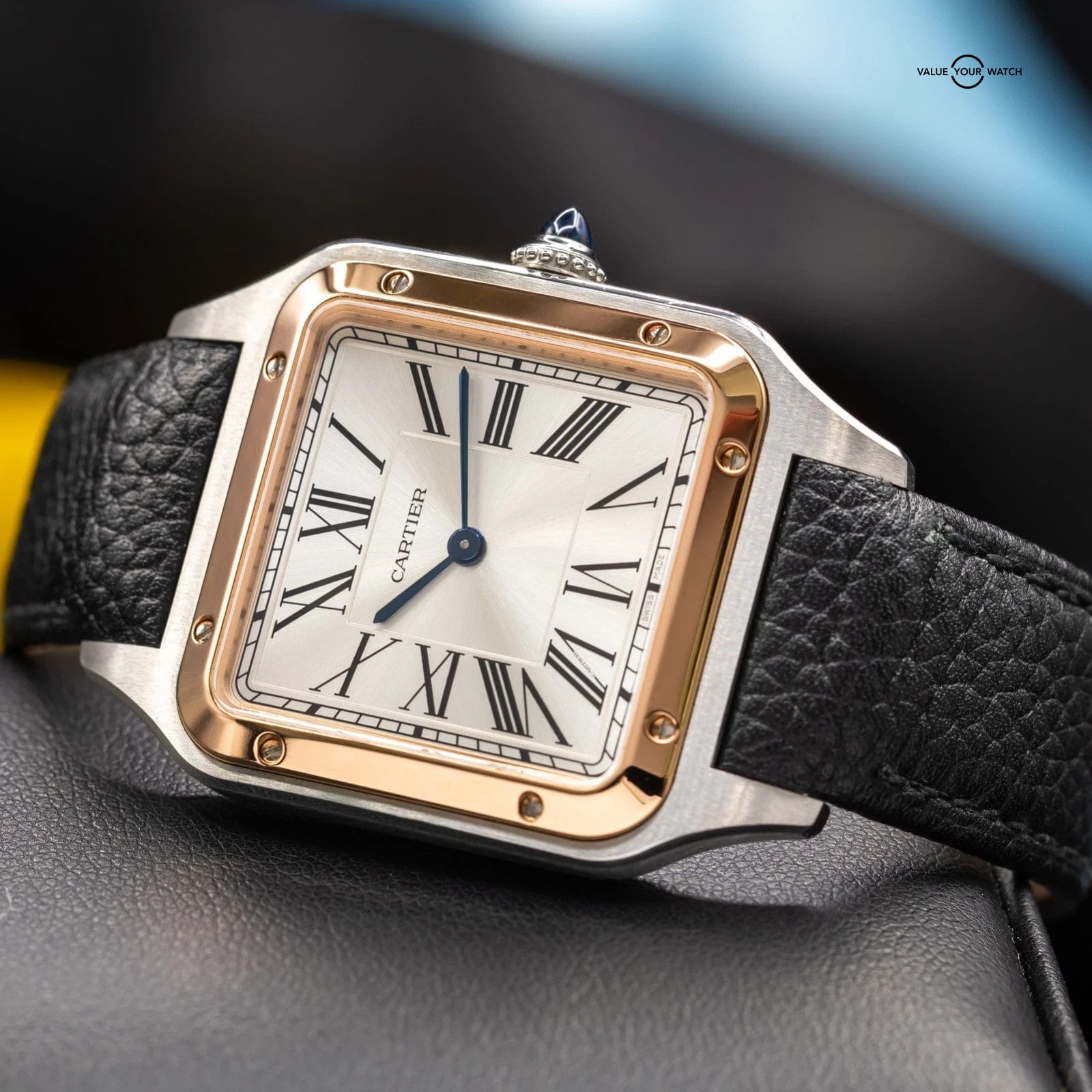Cartier Santos Dumont Rose Gold 31mm Silver Dial W2SA0019 - Image 14