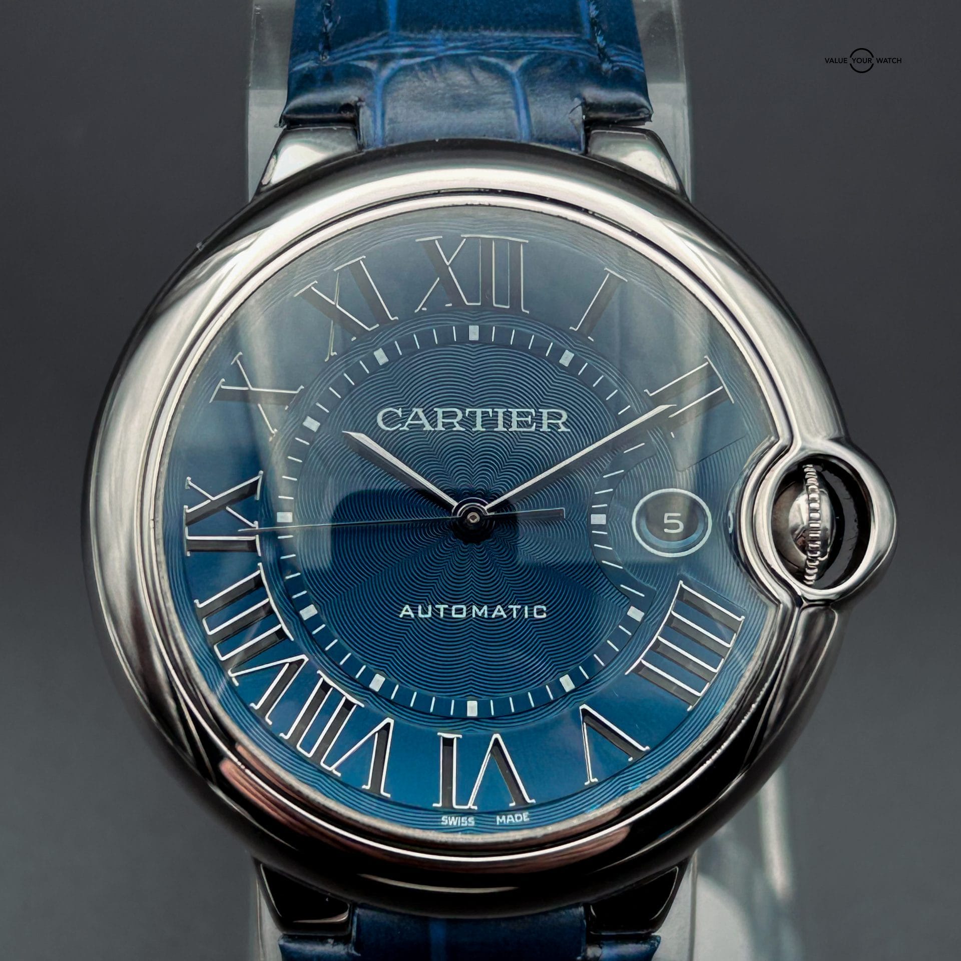 Cartier Ballon Bleu 42mm Automatic Blue Dial Stainless WSBB0025 – Box & Papers