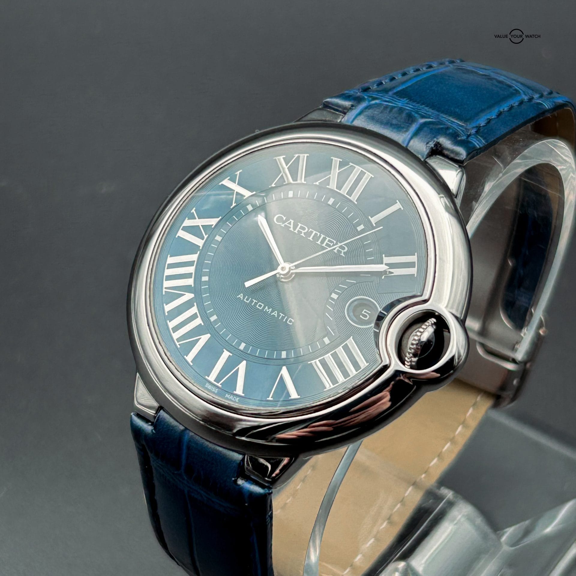 Cartier Ballon Bleu 42mm Automatic Blue Dial Stainless WSBB0025 – Box & Papers - Image 2