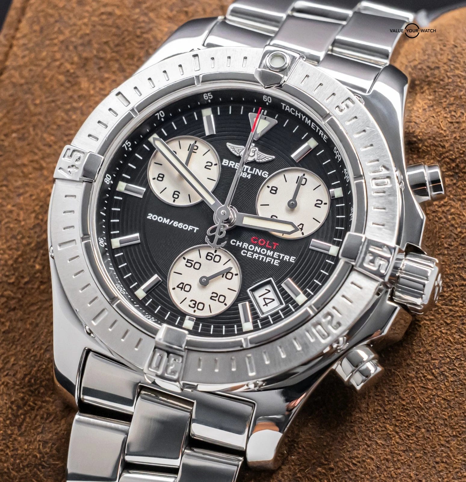 Breitling Colt Chronograph 41mm Steel Chrono Pilot SuperQuartz