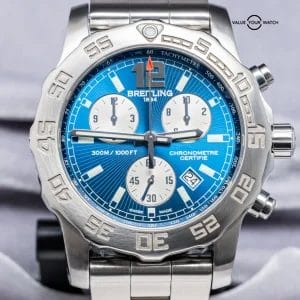 Breitling Colt Chronograph II 44mm Blue Dial Bracelet Steel Professional A73387
