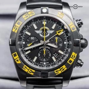 Breitling Chronomat GMT 47mm Jet Team America Limited Edition Blacksteel MB0410