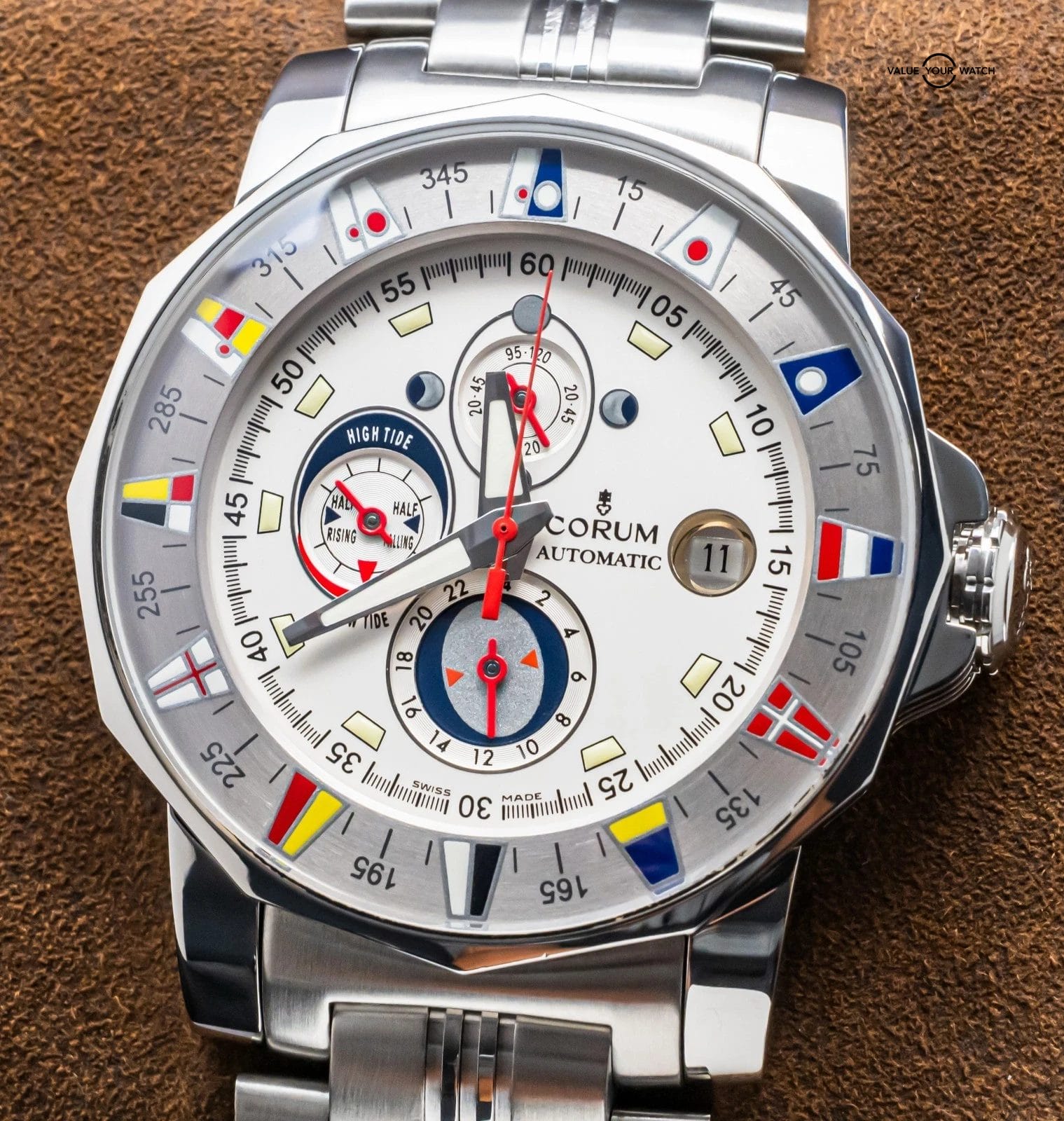 Corum Admiral’s Cup Tides Edition 44 mm Silver Dial Sailing Automatic 977.630.20 - Image 3