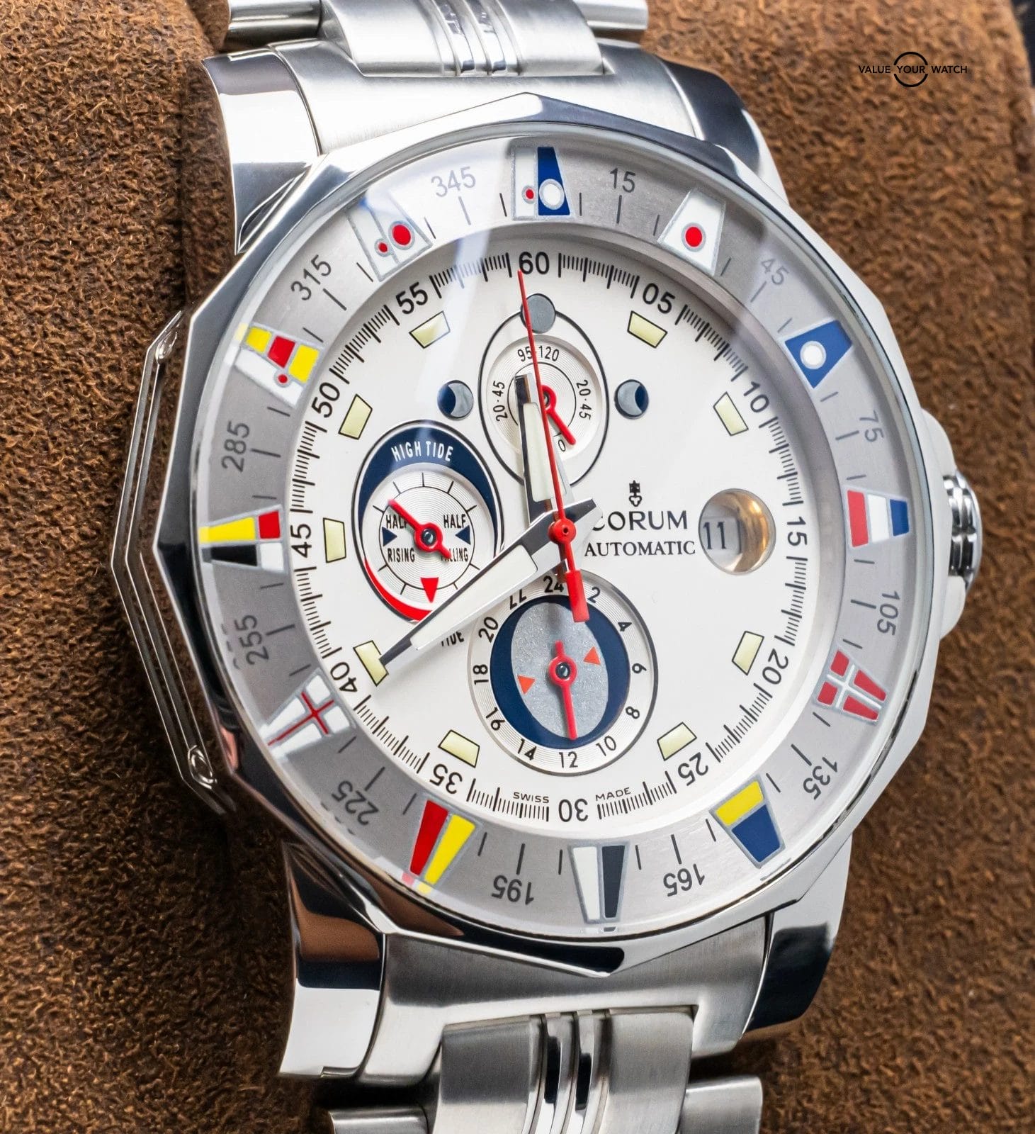 Corum Admiral’s Cup Tides Edition 44 mm Silver Dial Sailing Automatic 977.630.20 - Image 4