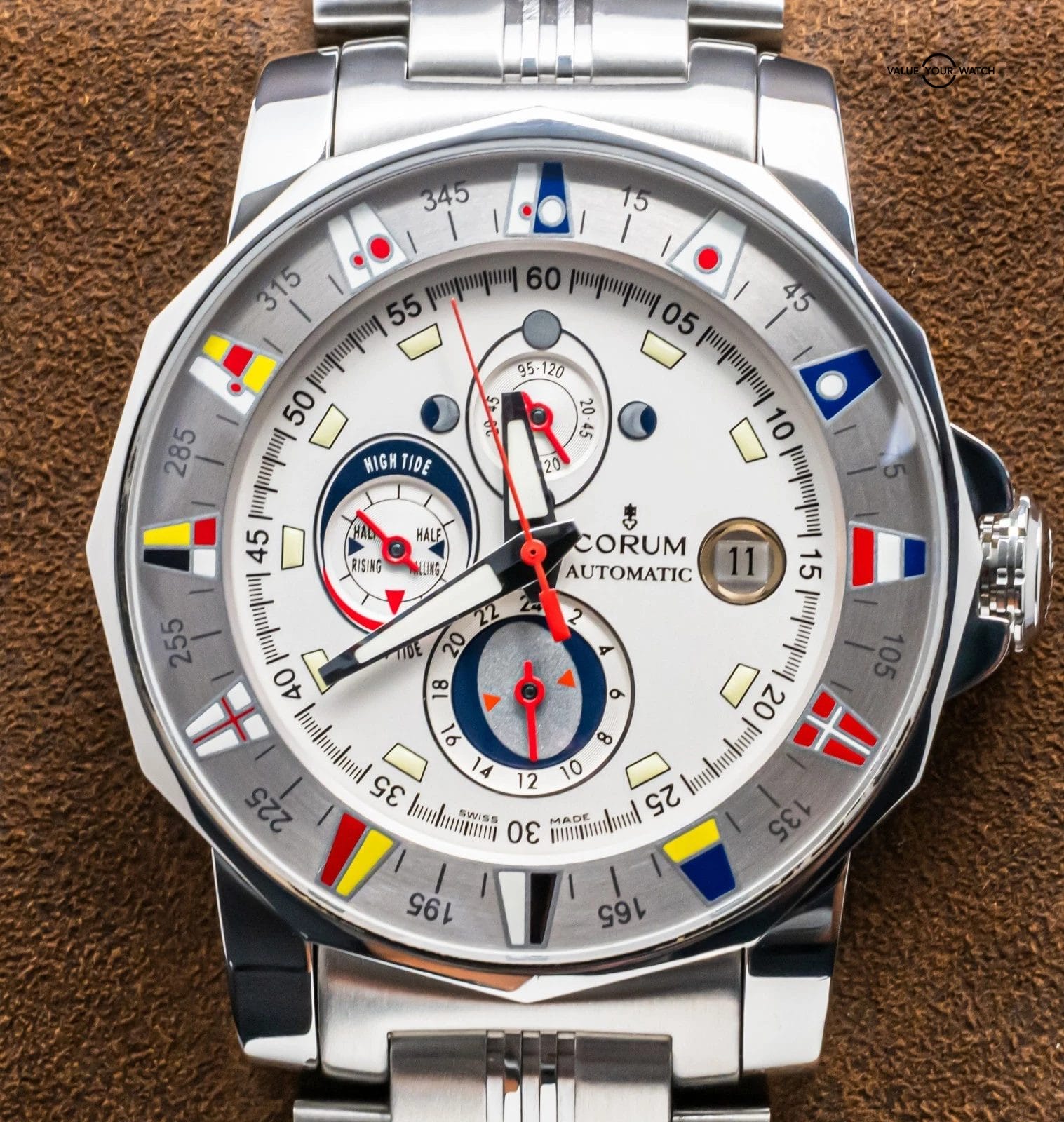 Corum Admiral’s Cup Tides Edition 44 mm Silver Dial Sailing Automatic 977.630.20 - Image 5