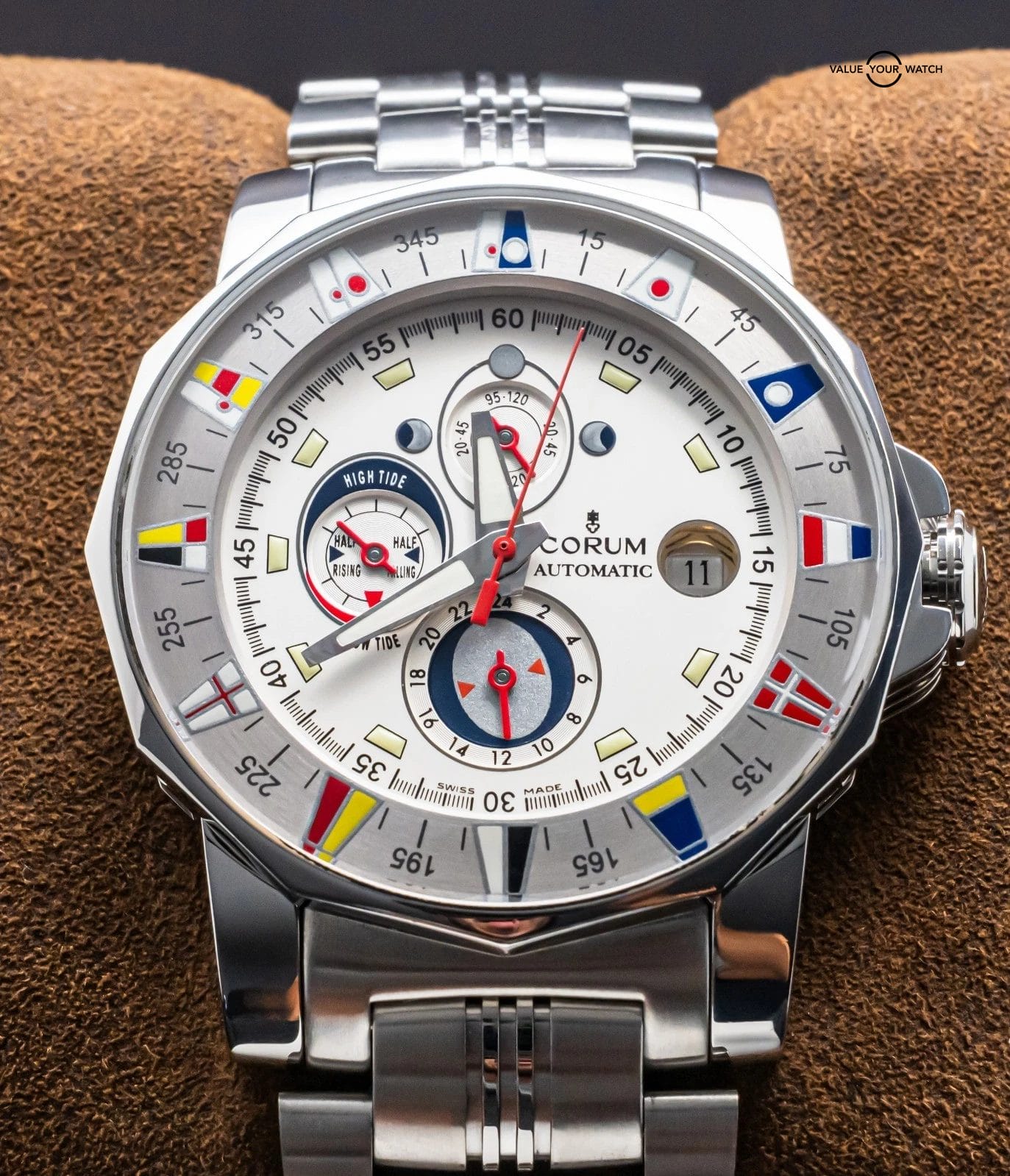 Corum Admiral’s Cup Tides Edition 44 mm Silver Dial Sailing Automatic 977.630.20 - Image 9