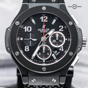 Hublot Big Bang 44 Black Magic $16K MSRP Ceramic Chronograph 301.CX.130.RX