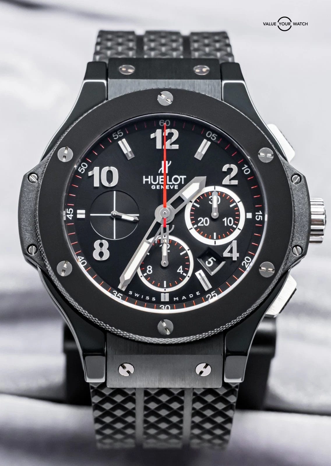 Hublot Big Bang 44 Black Magic $16K MSRP Ceramic Chronograph 301.CX.130.RX