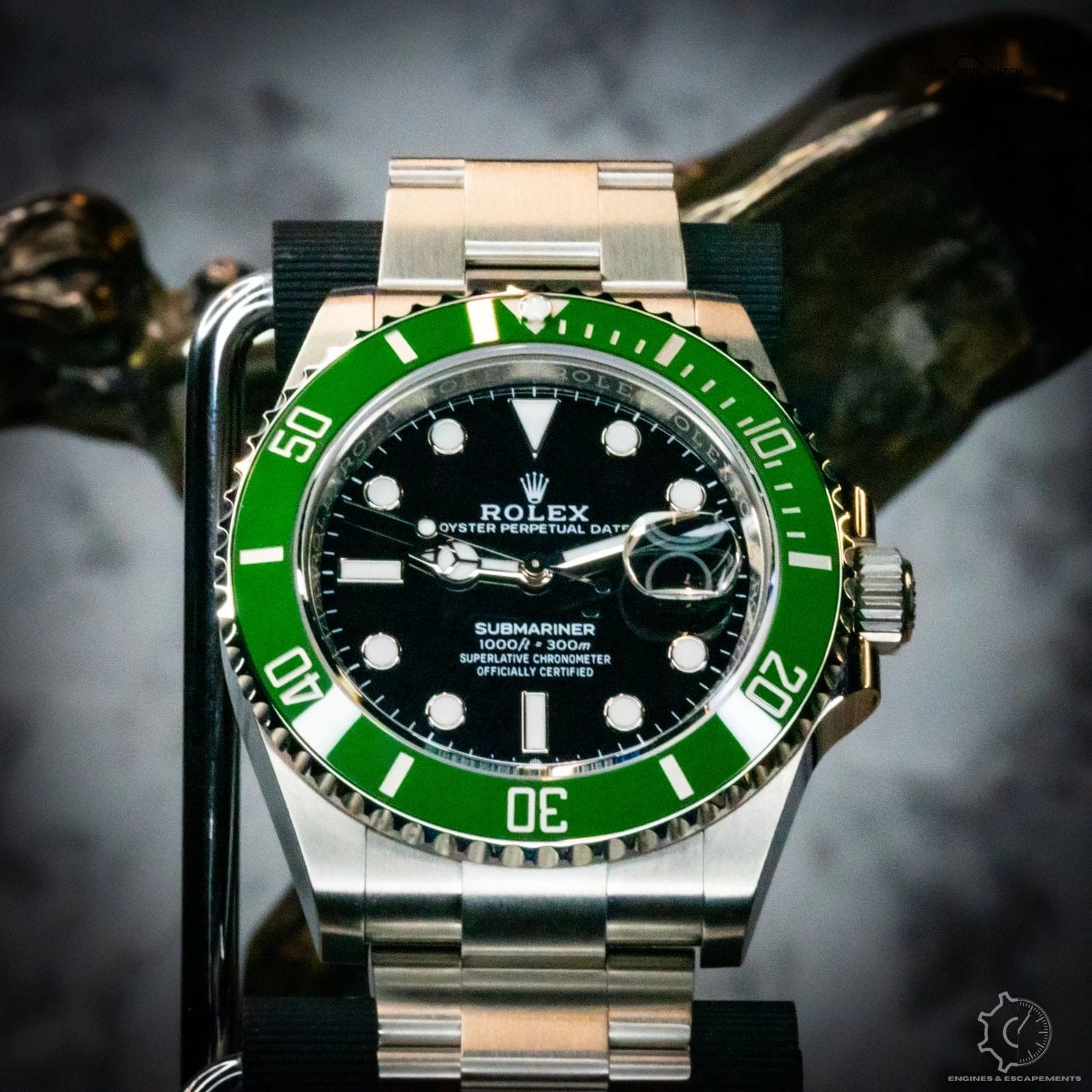 Rolex Submariner 126610LV Silver Oyster Bracelet with Green Bezel - Image 2