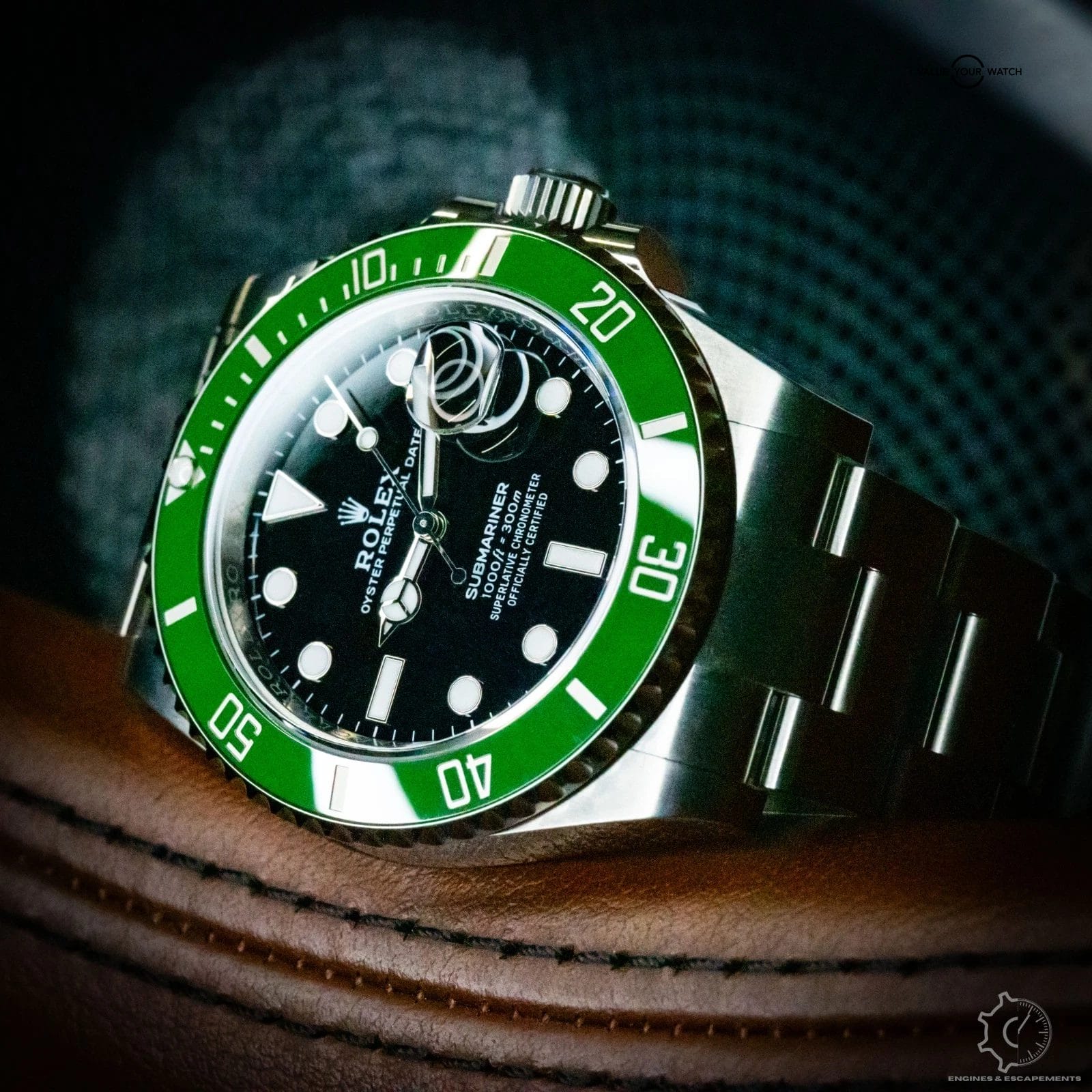 Rolex Submariner 126610LV Silver Oyster Bracelet with Green Bezel - Image 3