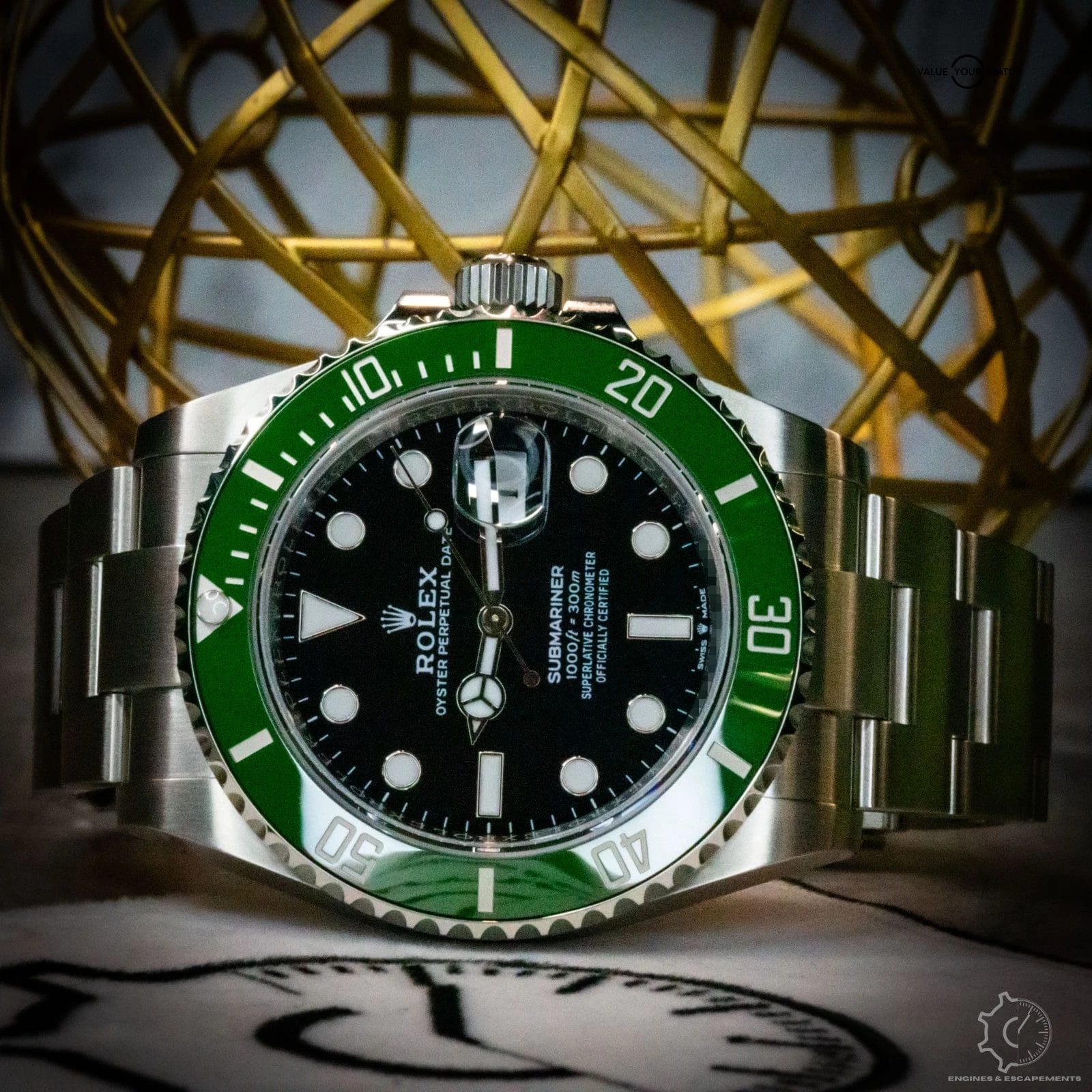 Rolex Submariner 126610LV Silver Oyster Bracelet with Green Bezel - Image 7