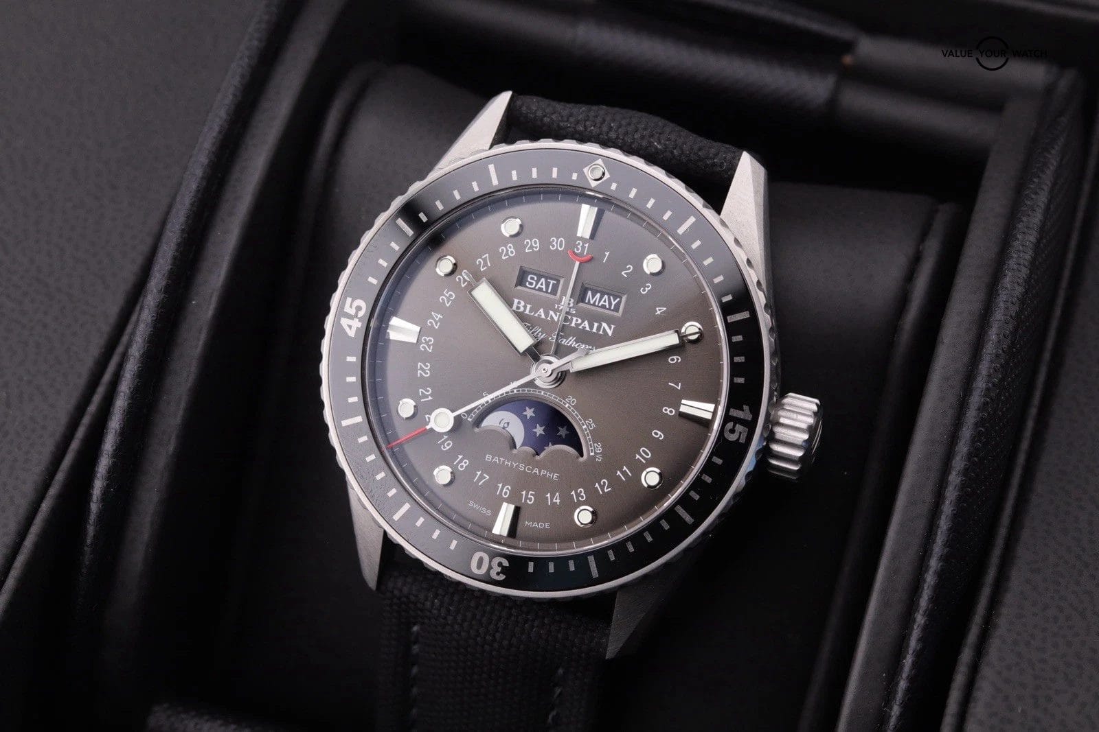 Blancpain Fifty Fathoms Bathyscaphe Quantieme 5054-1110-B52A Moonphase - Image 25