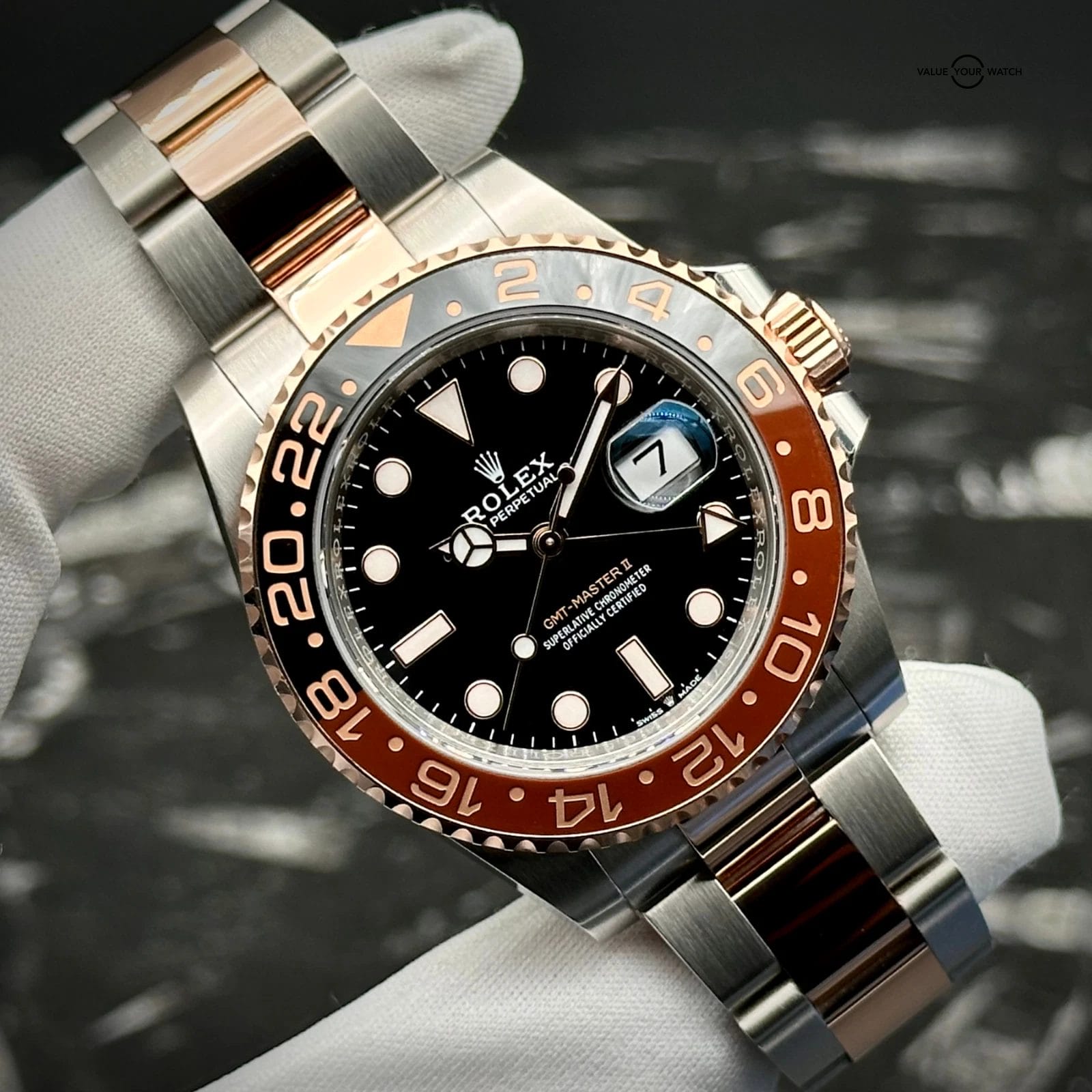 Rolex GMT-Master II 126711CHNR Two Tone Rose Gold Steel