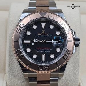 Rolex Yacht Master 1 40mm, black dial in Rose Gold and Steel, Full set 2022!