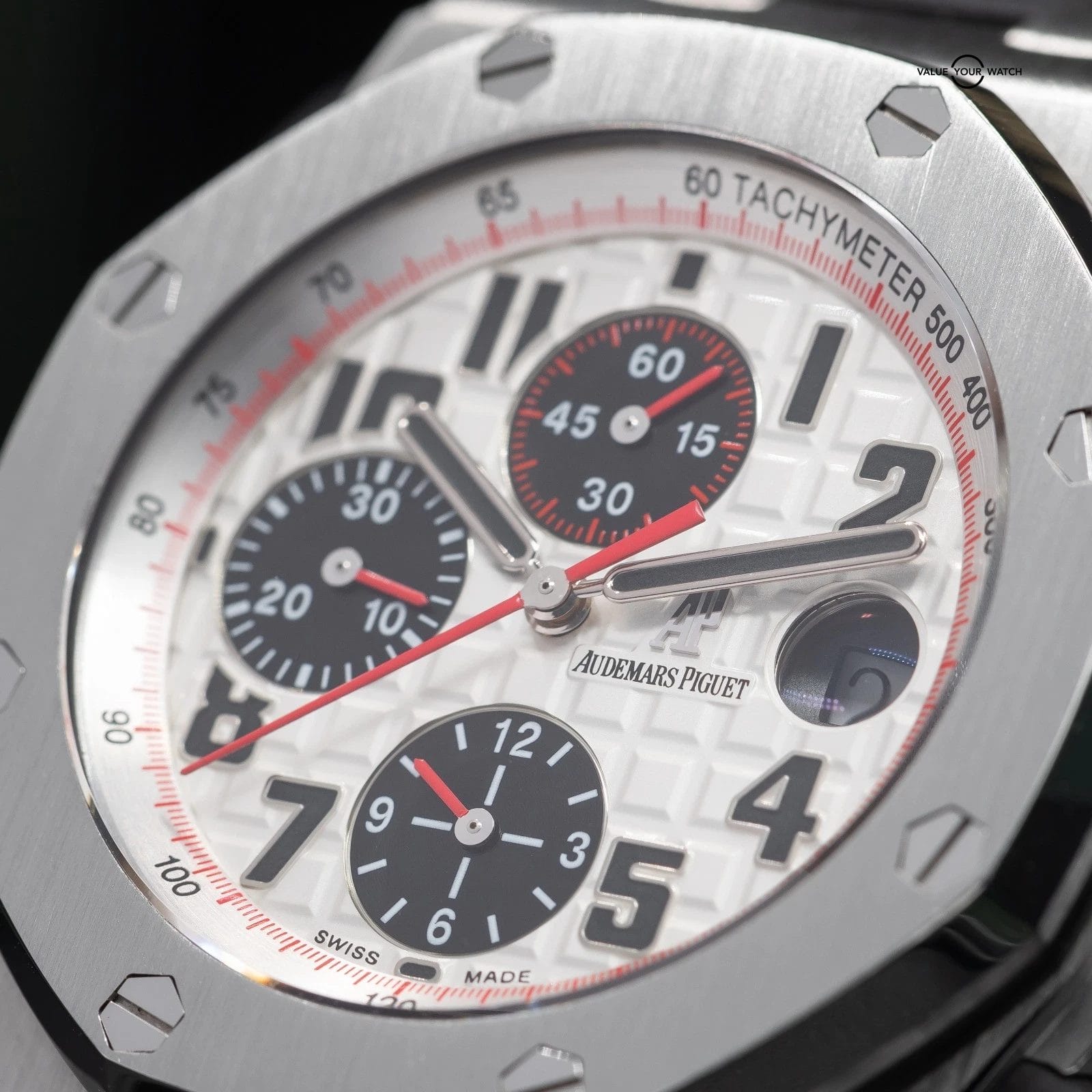 Audemars Piguet Royal Oak Offshore in steel, white Panda dial 42mm Ref. 26170ST - Image 13