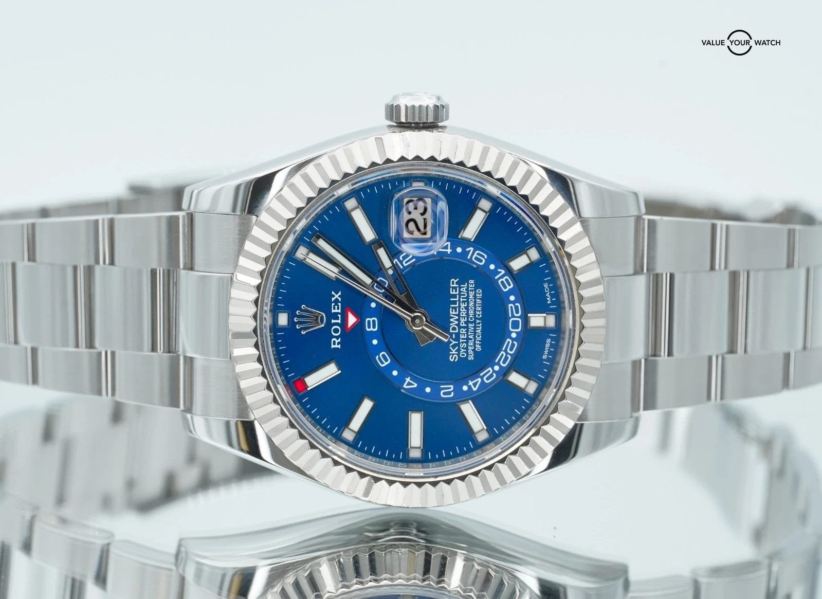 Rolex Sky-Dweller 42mm Blue Dial Stainless Steel 326934 BOXES/PAPERS! - Image 15