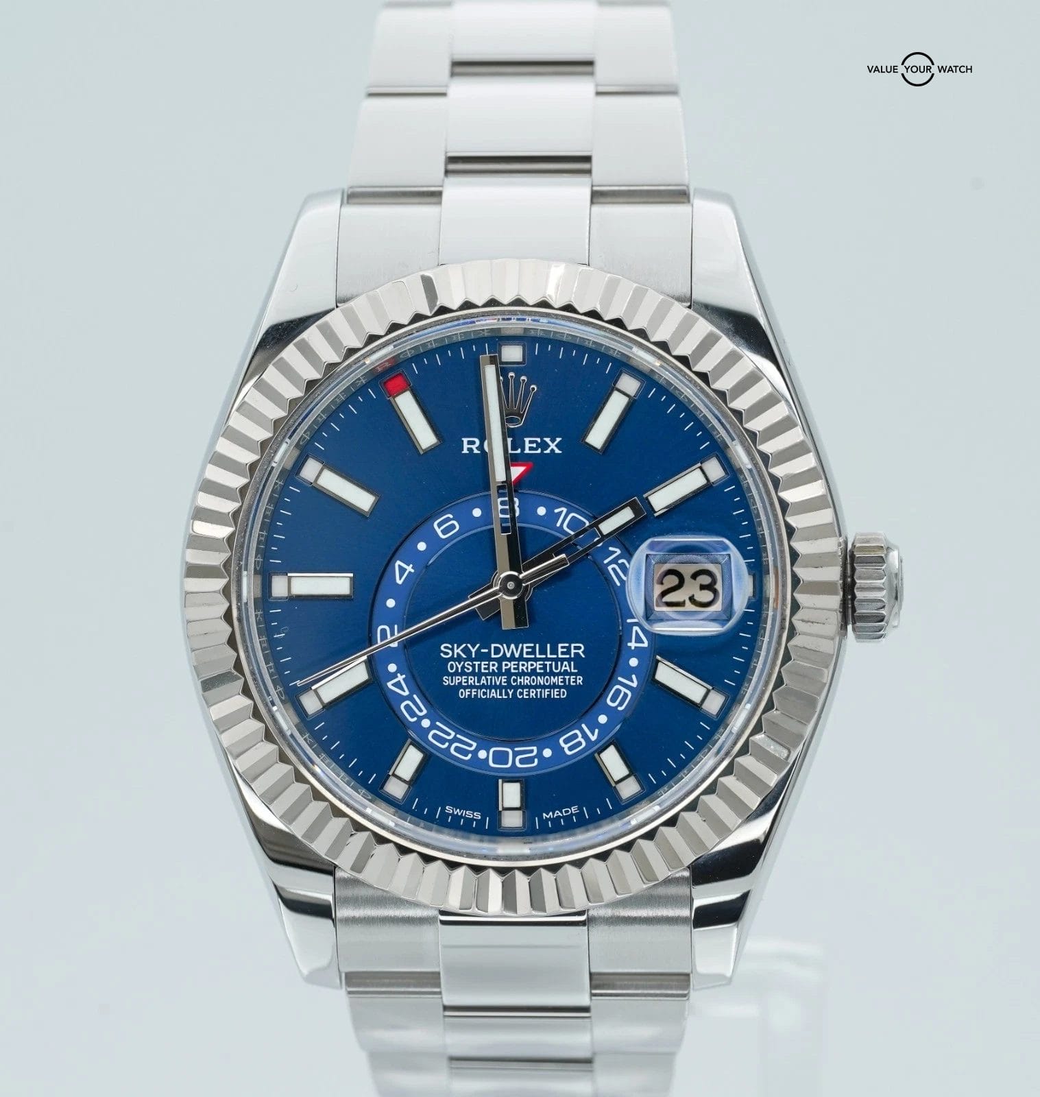 Rolex Sky-Dweller 42mm Blue Dial Stainless Steel 326934 BOXES/PAPERS!