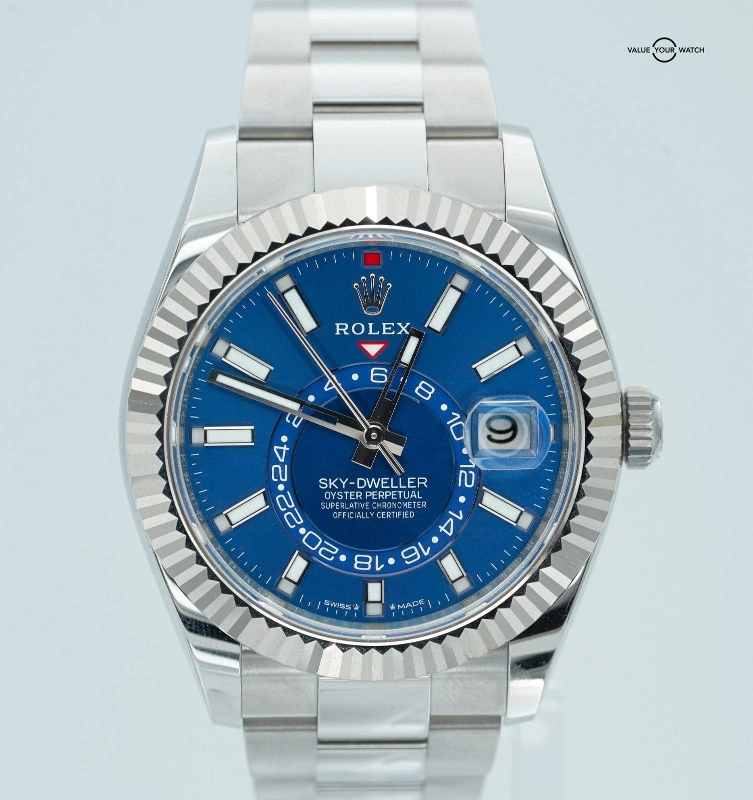 2025 Rolex Sky-Dweller 42mm 336934 Stainless Steel Blue Dial