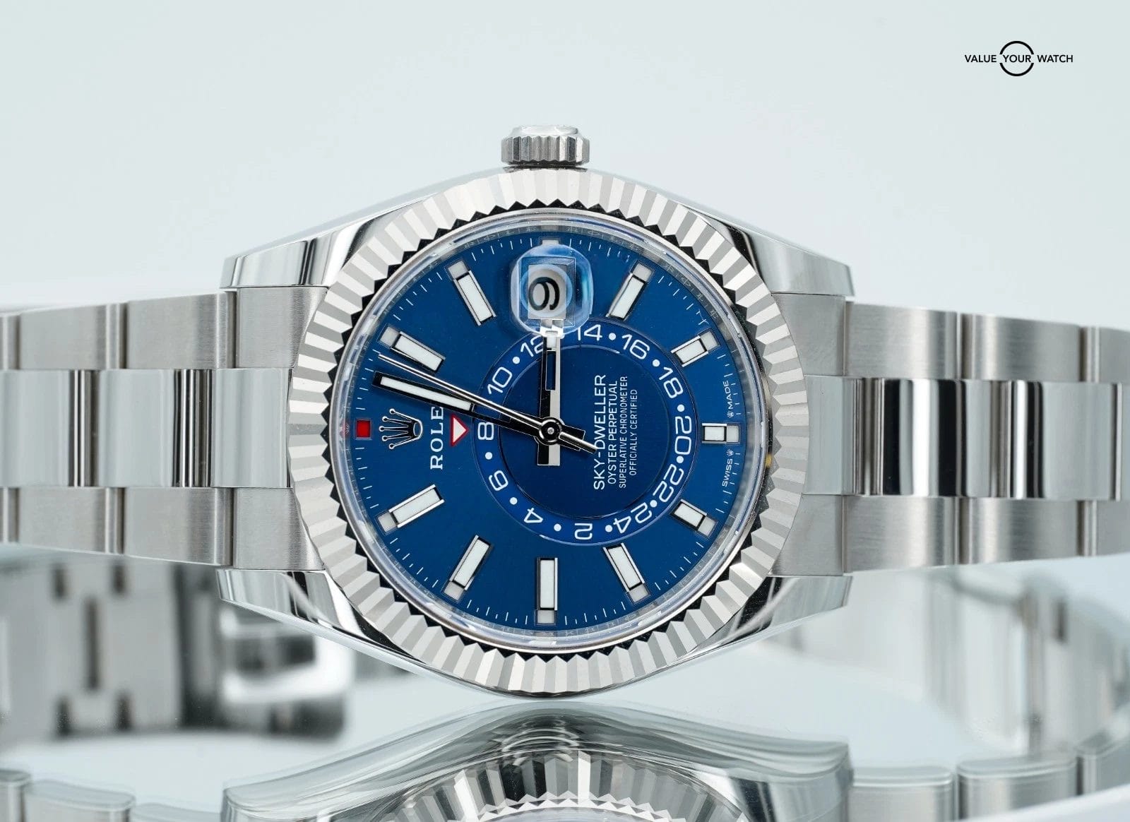2025 Rolex Sky-Dweller 42mm 336934 Stainless Steel Blue Dial - Image 5