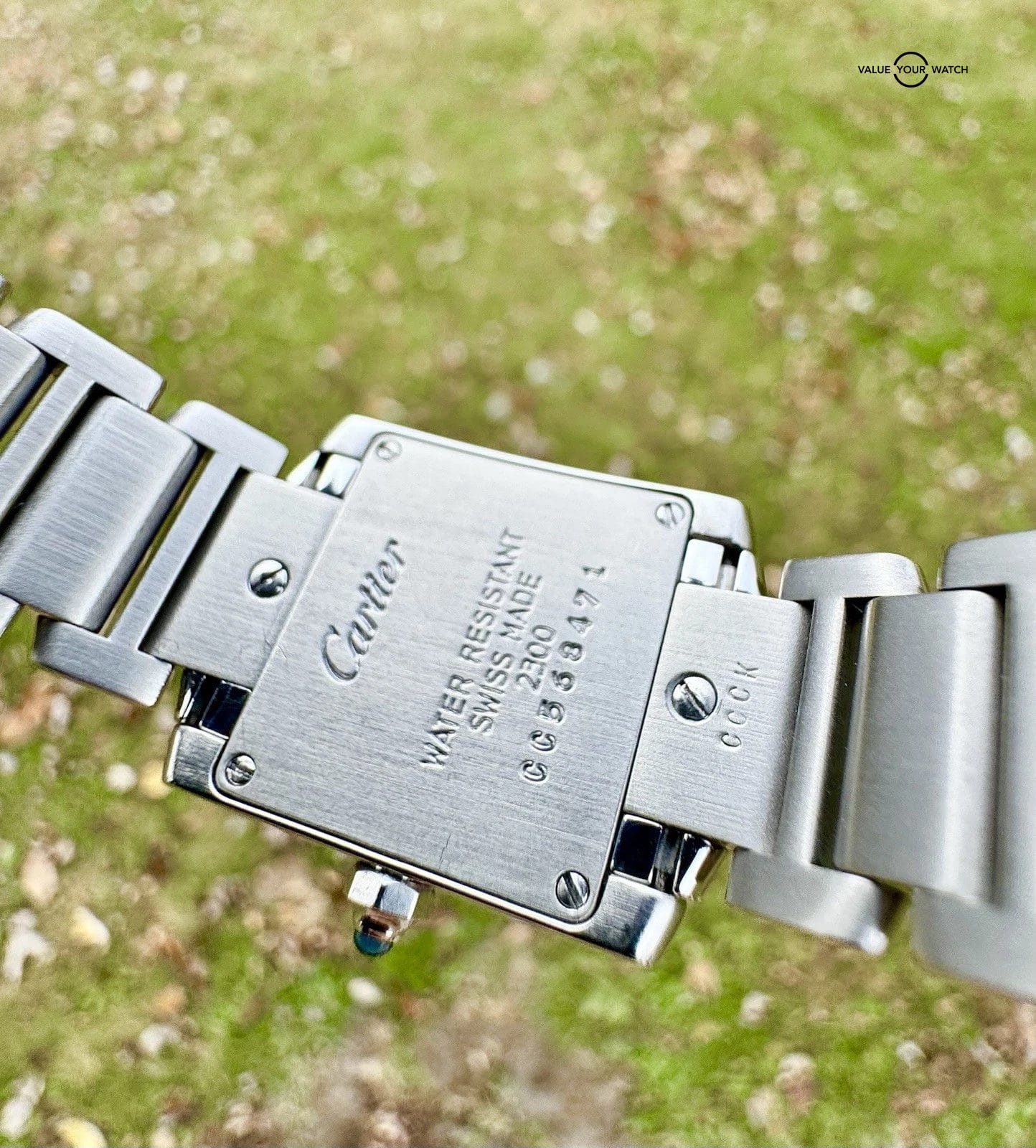 Cartier Ladies Tank Française 20MM Silver Dial Steel Bracelet (2300) - Image 5